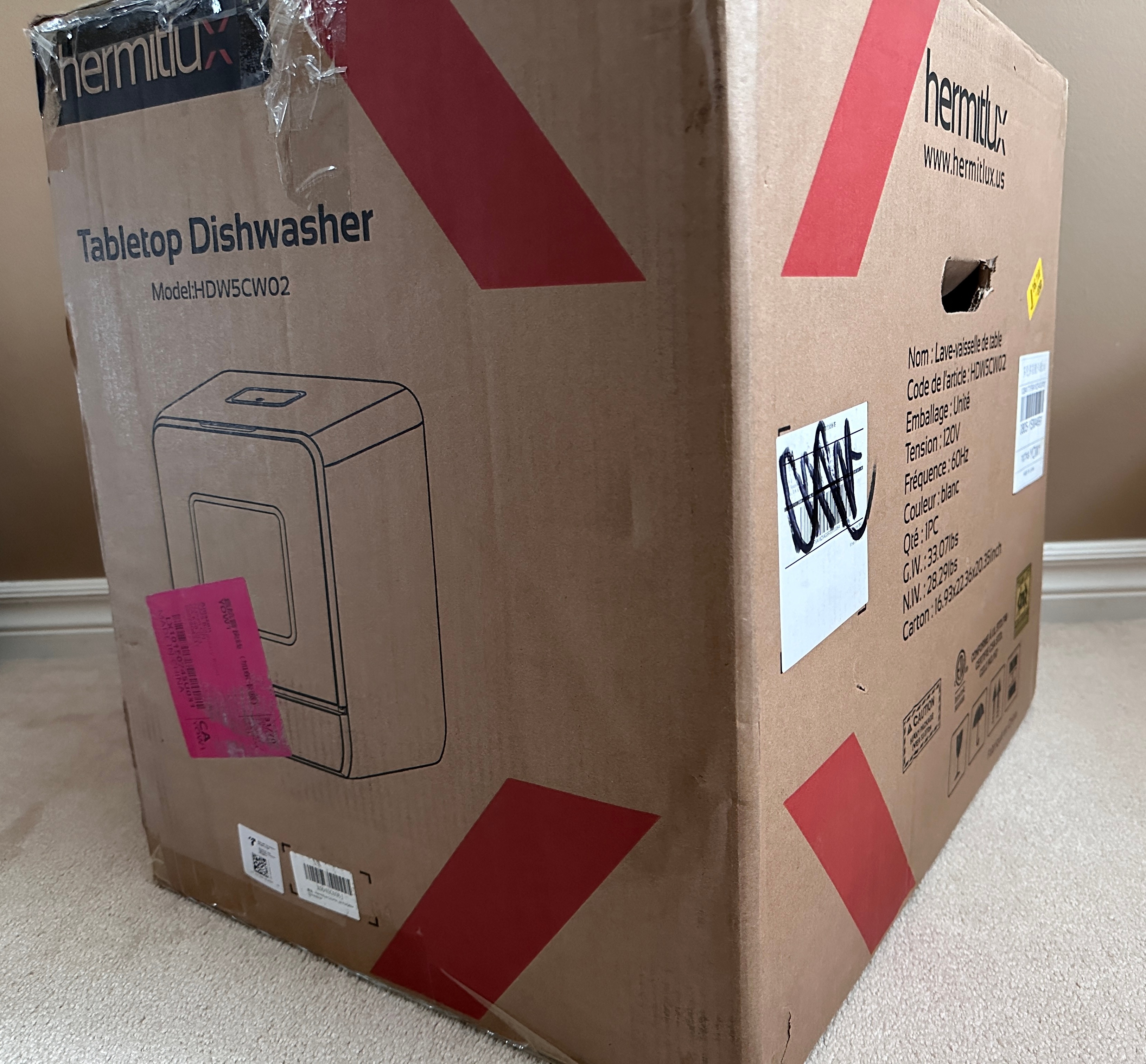 NEW: Countertop Dishwasher, 6 Wash Programs Slim Size Portable - photo 3