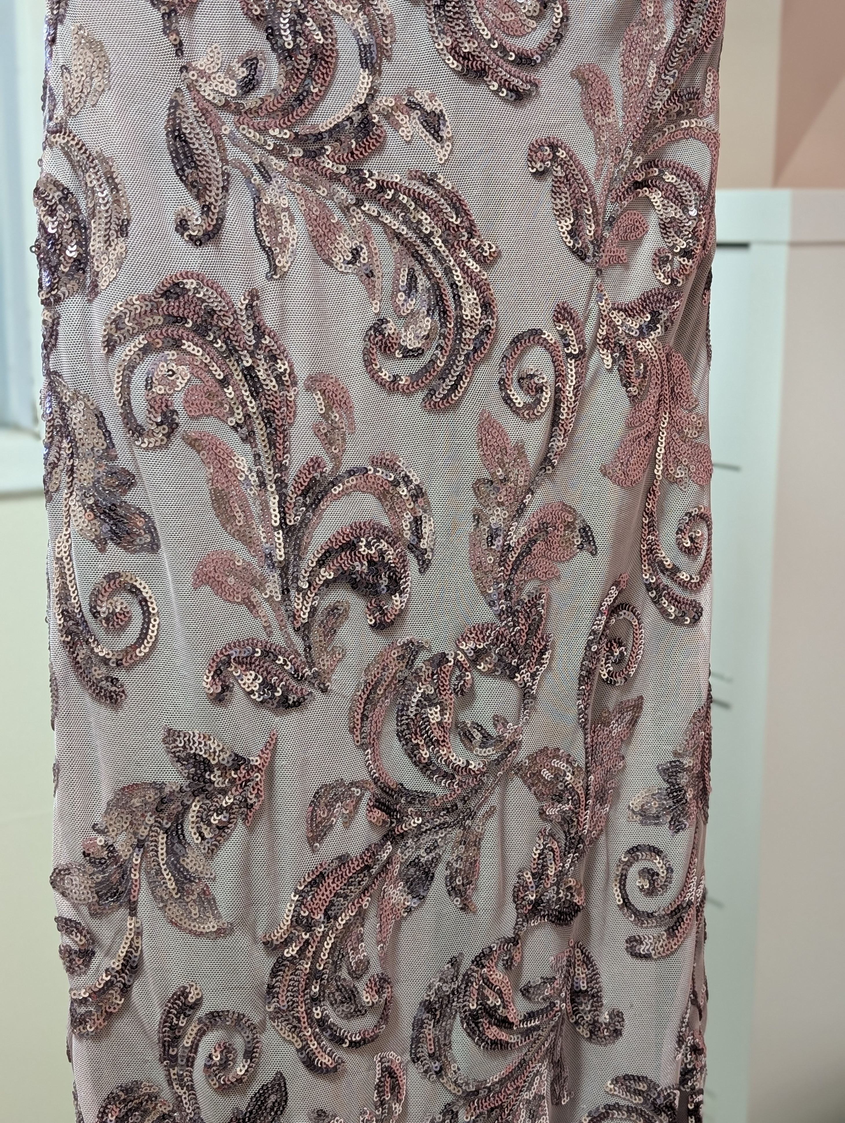 Size XS Pink Sequin Maxi Dress - photo 4