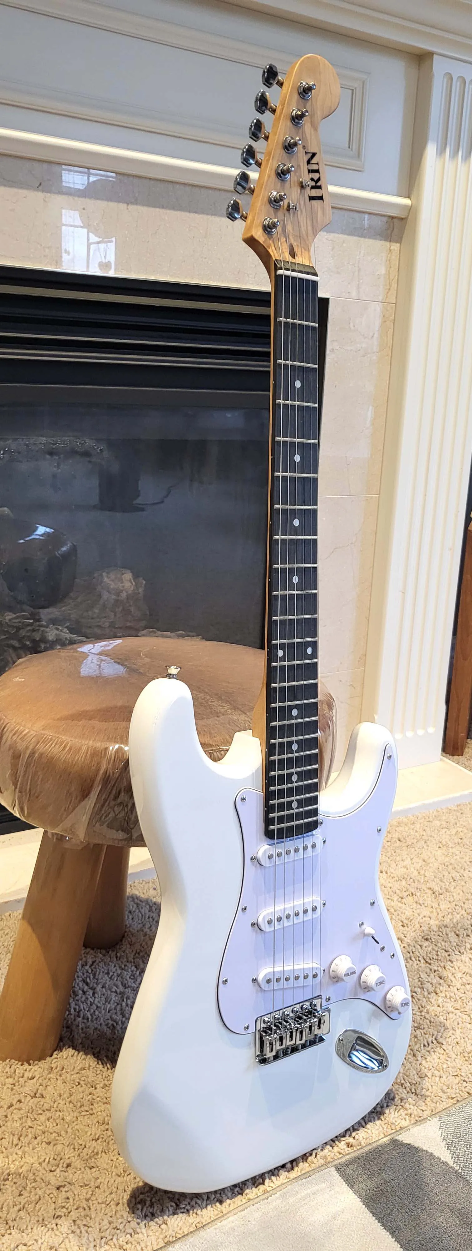 White Electric Guitar for Beginners Solid Body New image indicator(2)