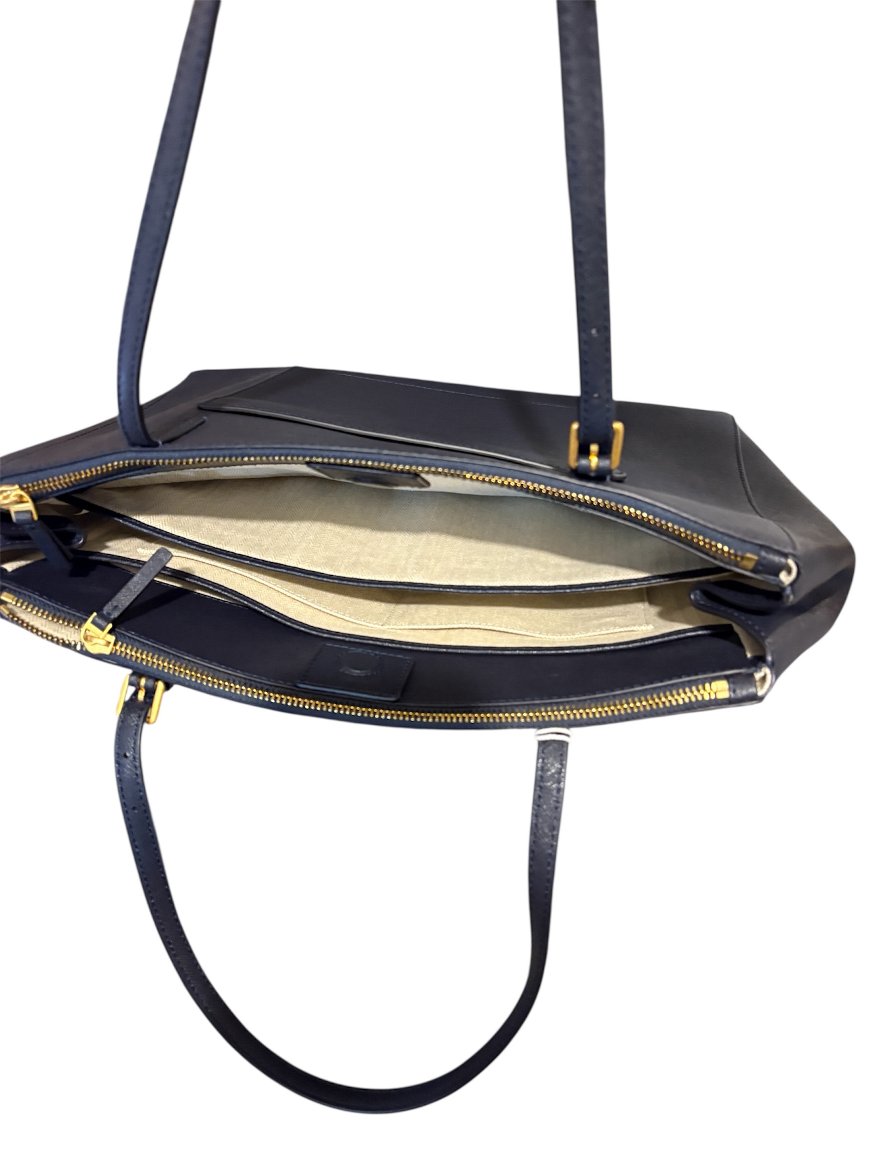 Tory Burch Emerson Navy Blue Tote Bag Brand new - photo 4