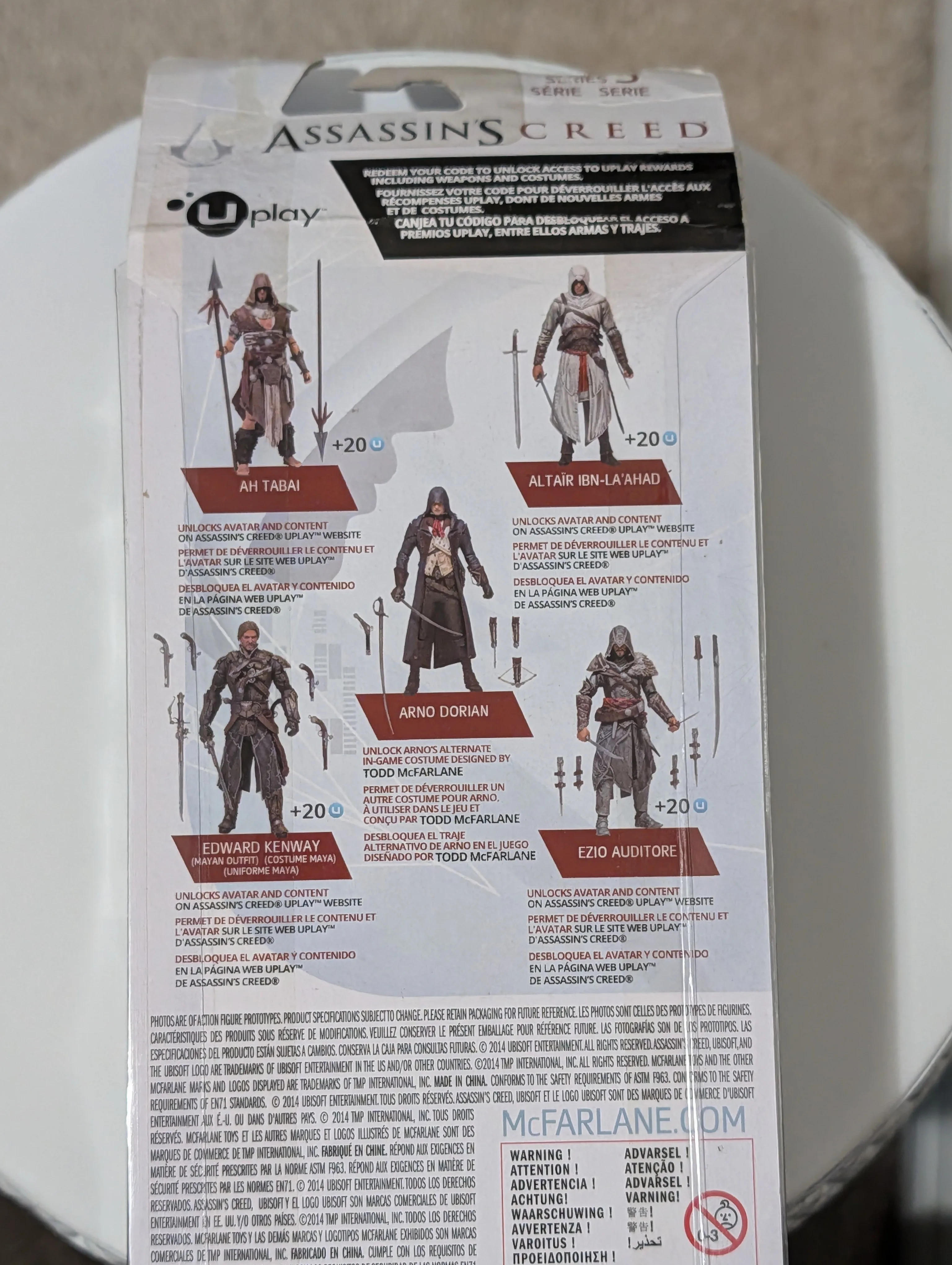 Assassins Creed Ezio Auditore Series 3 Action Figure McFarlane image indicator(5)
