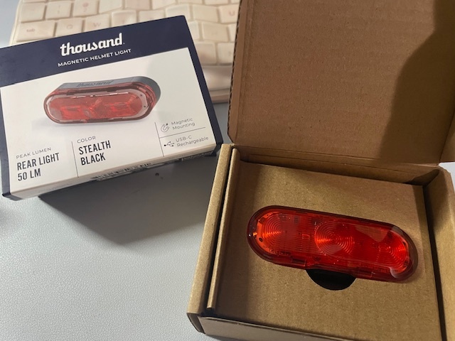 Thousand Magnetic Helmet Light – Brand New - photo 2