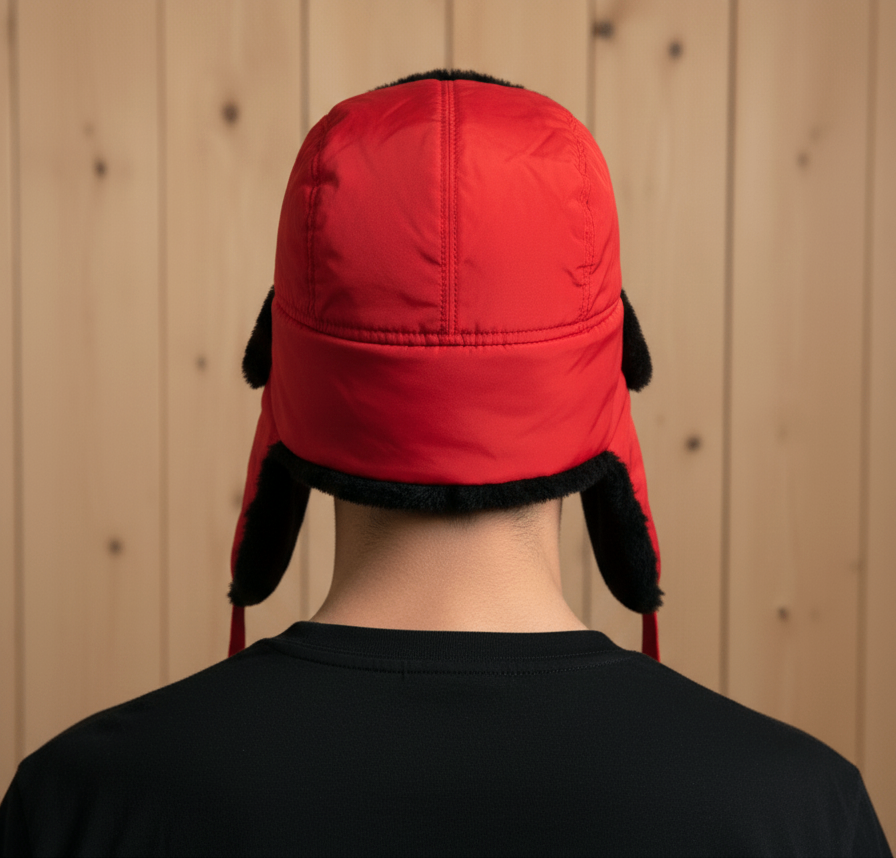 Canada Olympic Trapper Hat HUDSON BAY | Vancouver 2010 Red Black - photo 3