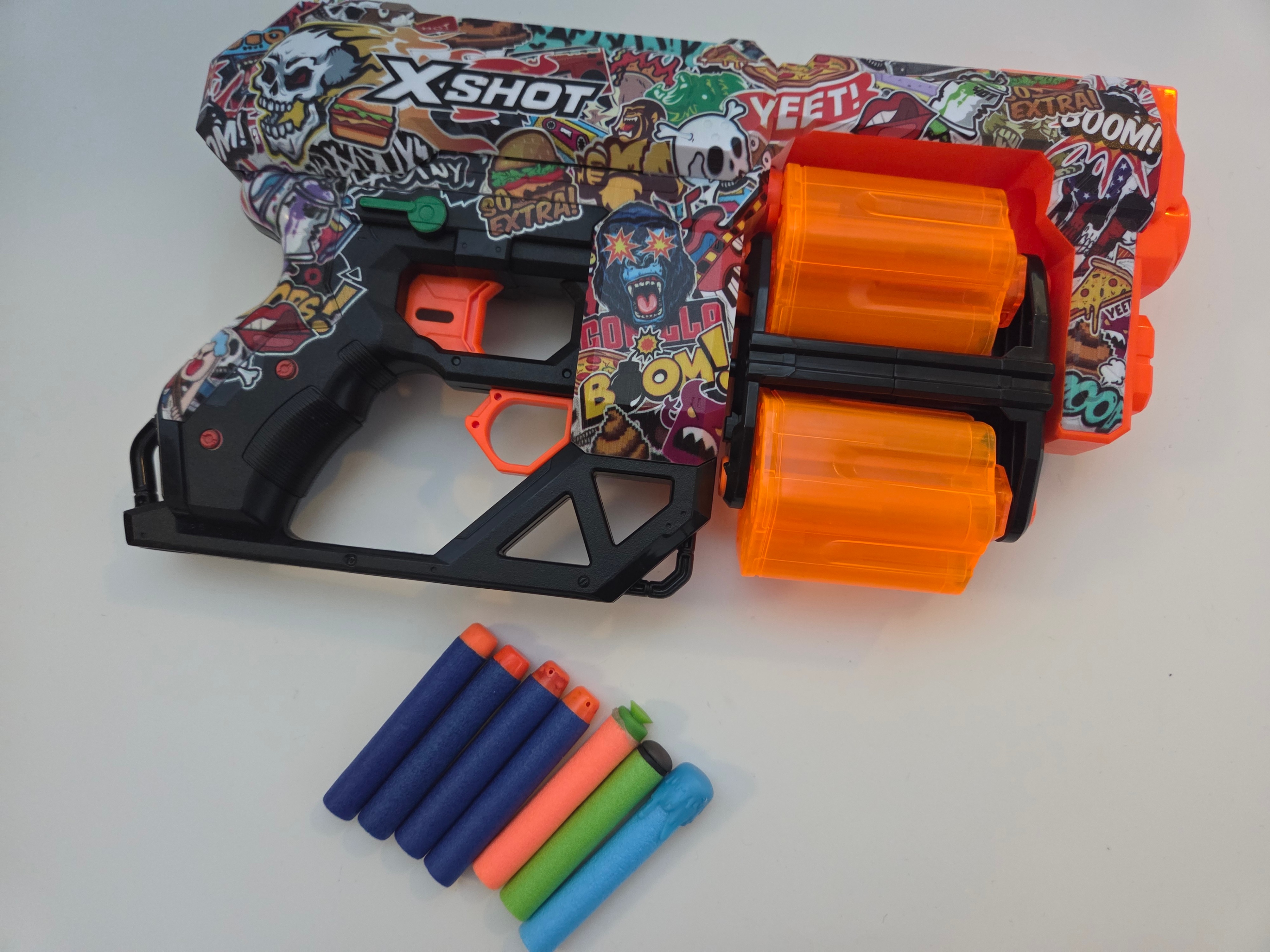 X-Shot Skins XCESS blaster – dual drums, 8 darts - photo 2