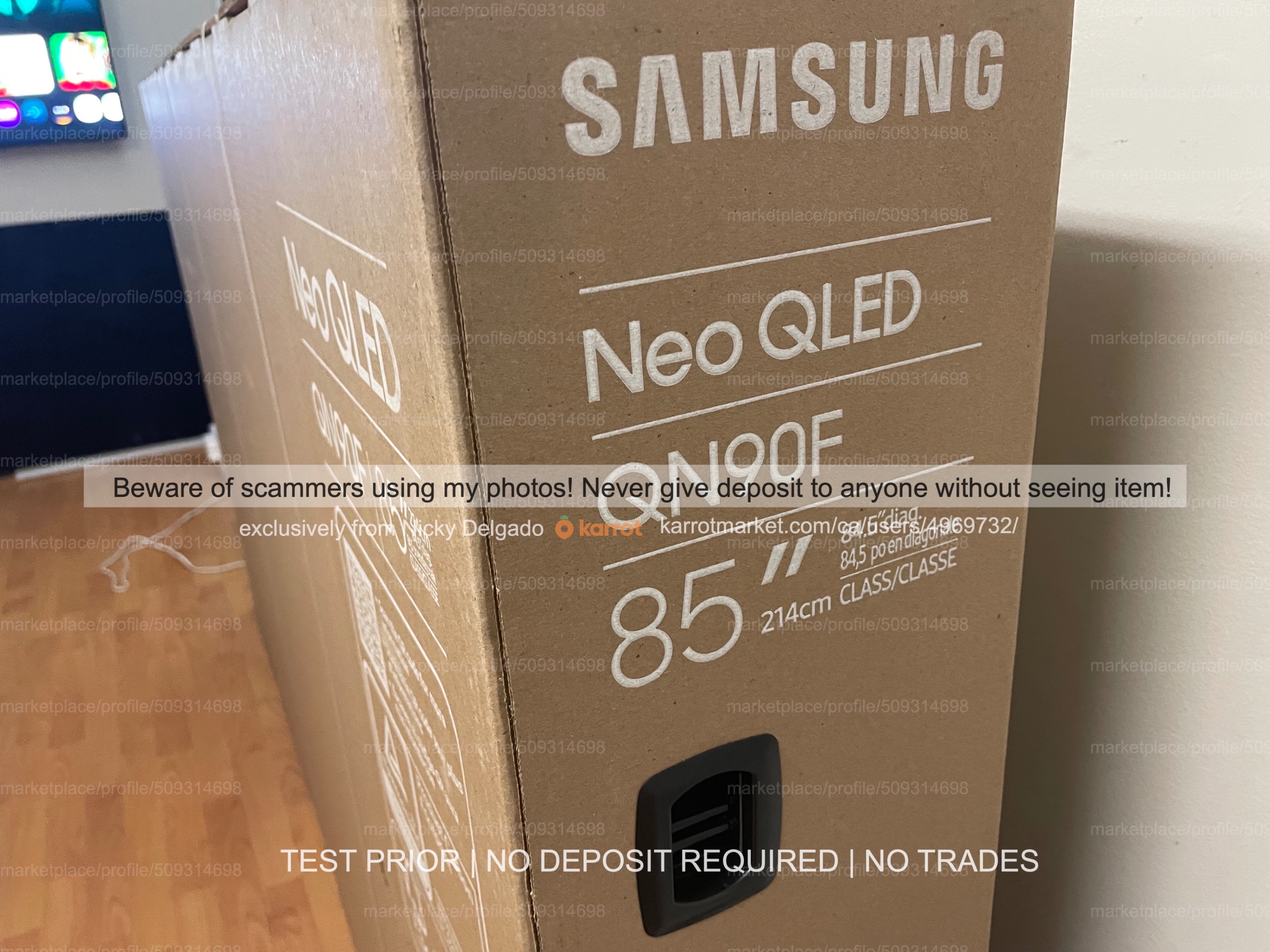 BNIB - Samsung 85" NEO QLED MINI LED Smart TV | 4K 165hz - photo 2