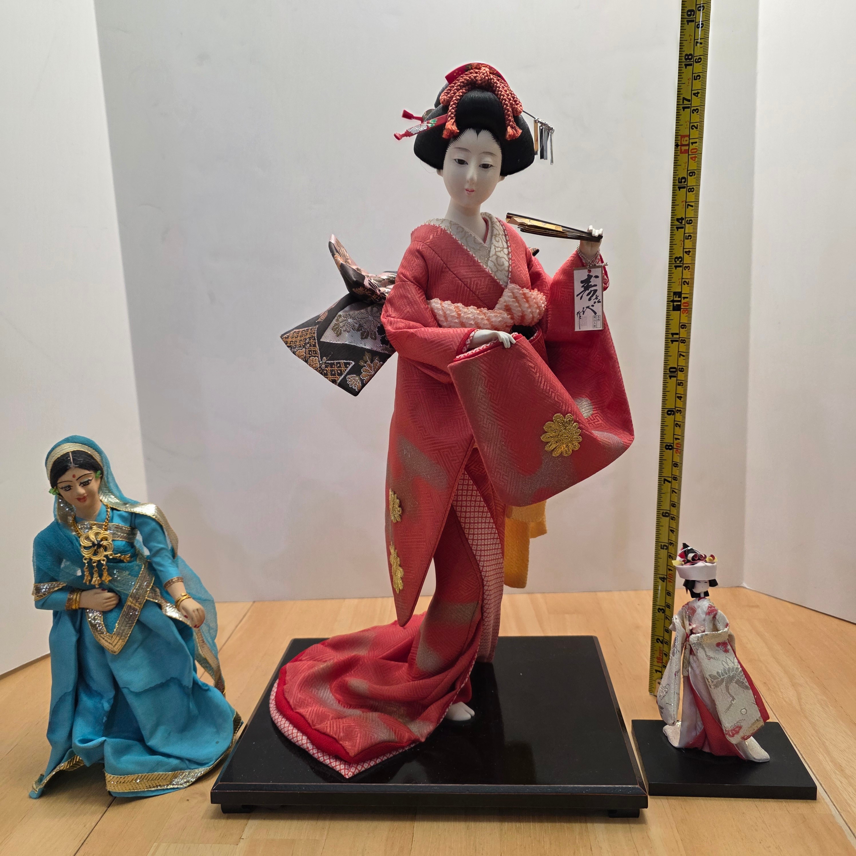 Vintage Japanese Geisha Dolls and Indian Doll - photo 3