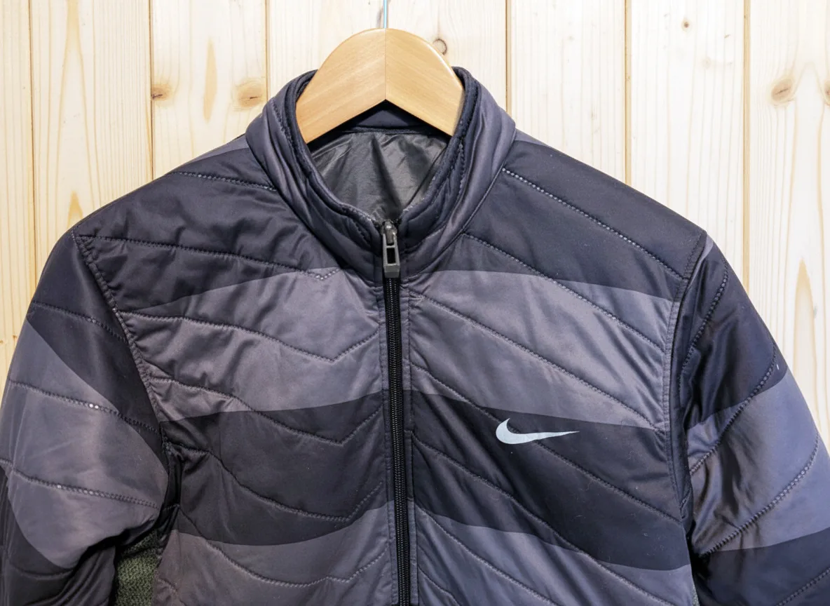 🔥NIKE Mens Quilted Padded Training Winter Jacket Gray Coat Sz(L) image indicator(2)