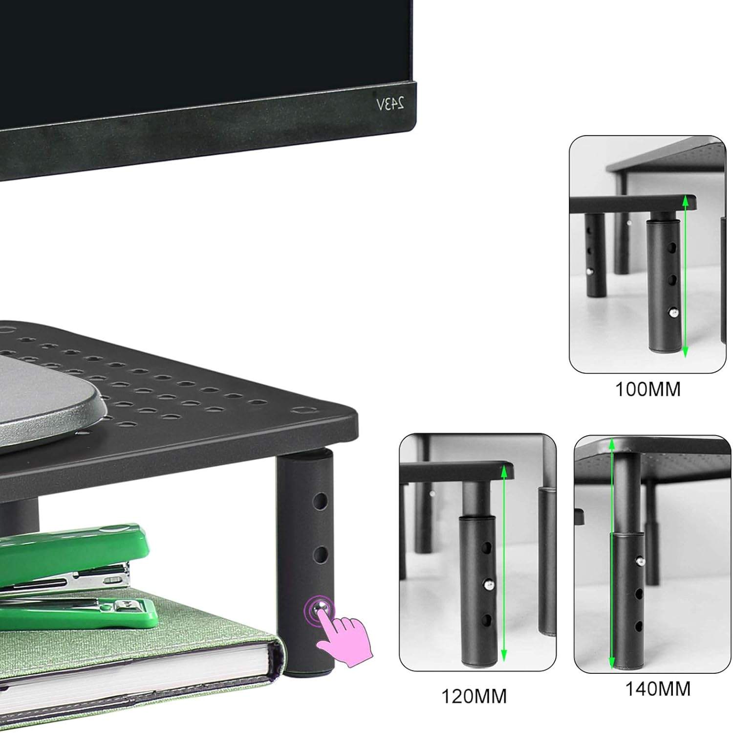 Bracwiser Monitor Stand - Adjustable Height - photo 4