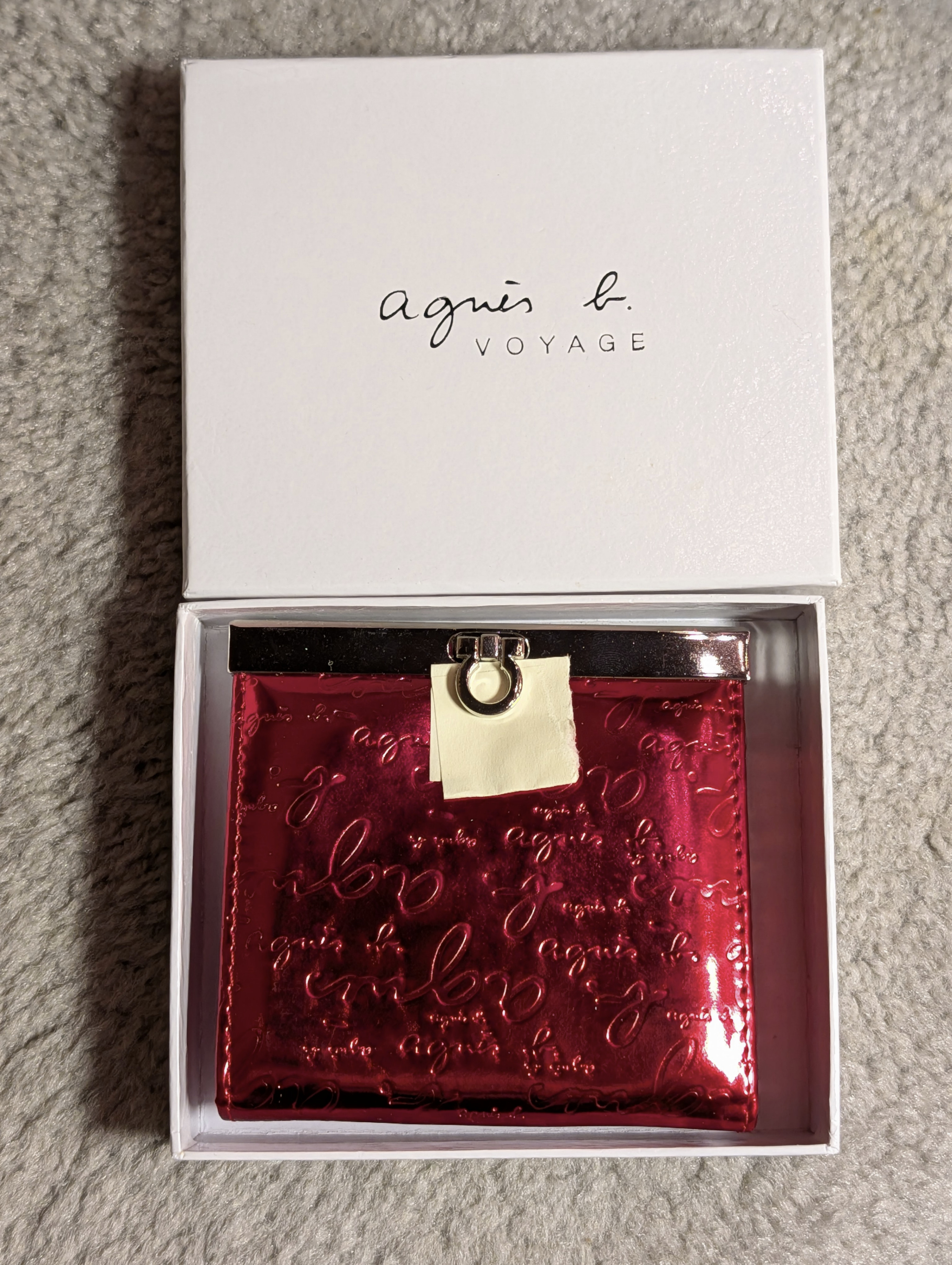 Agnes b. Voyage - Shiny Red Coin Purse