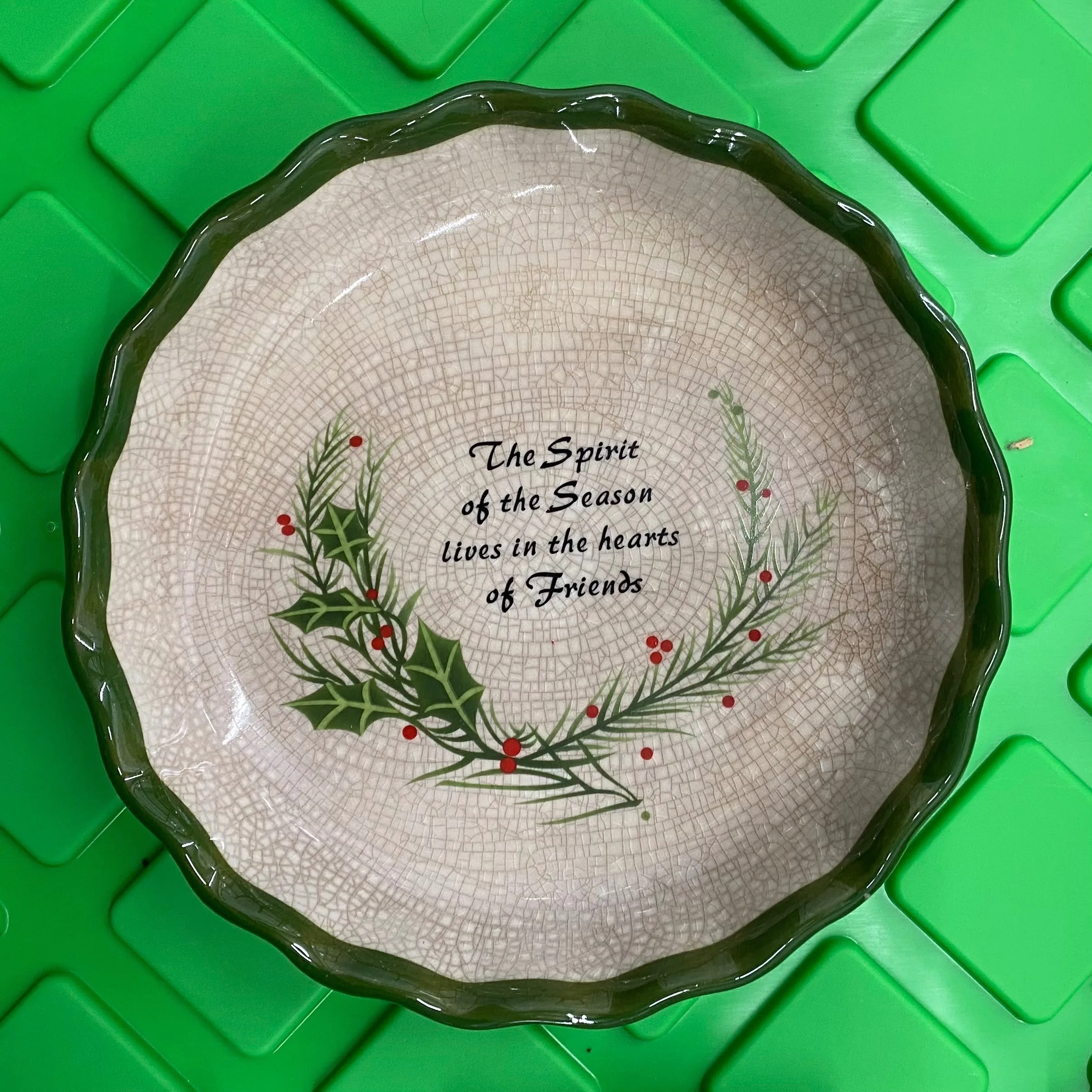 Decorative Holiday Serving Bowl - 10 inch