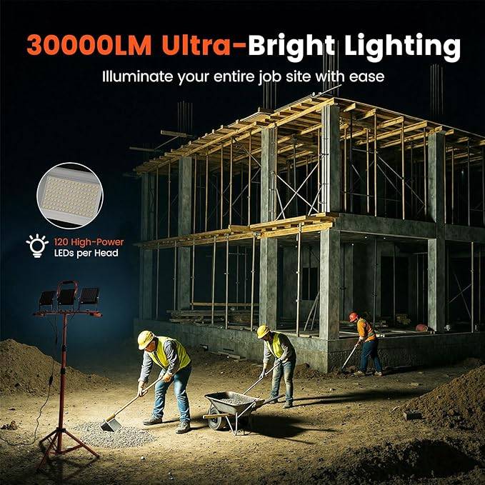 30000 Lumen Work Lights with Stand - photo 5