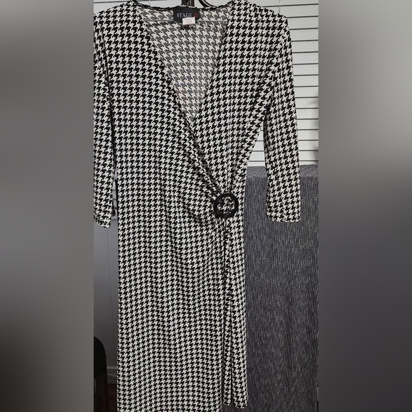 Stage II Collection Houndstooth Dress - Size M