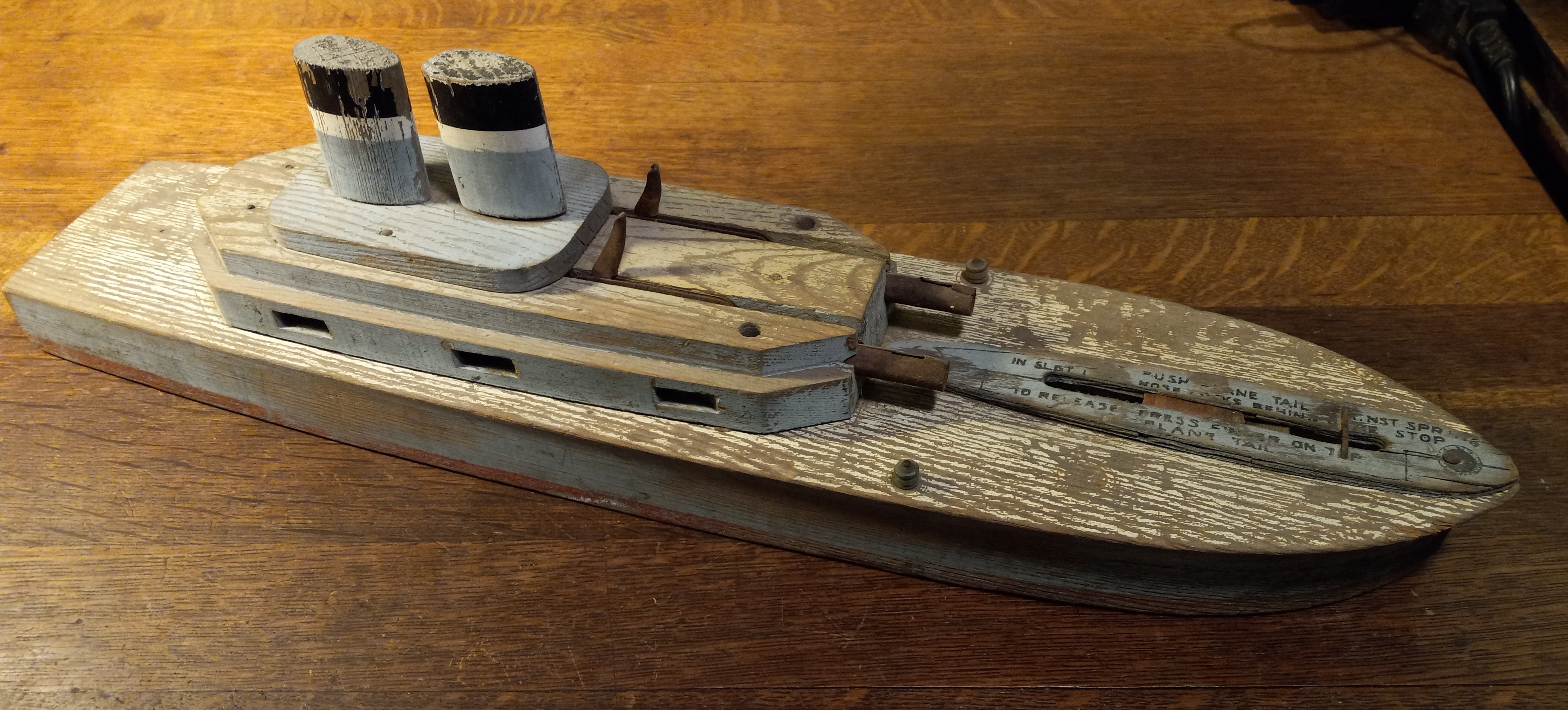 Children's Wooden Ship Toy - photo 2