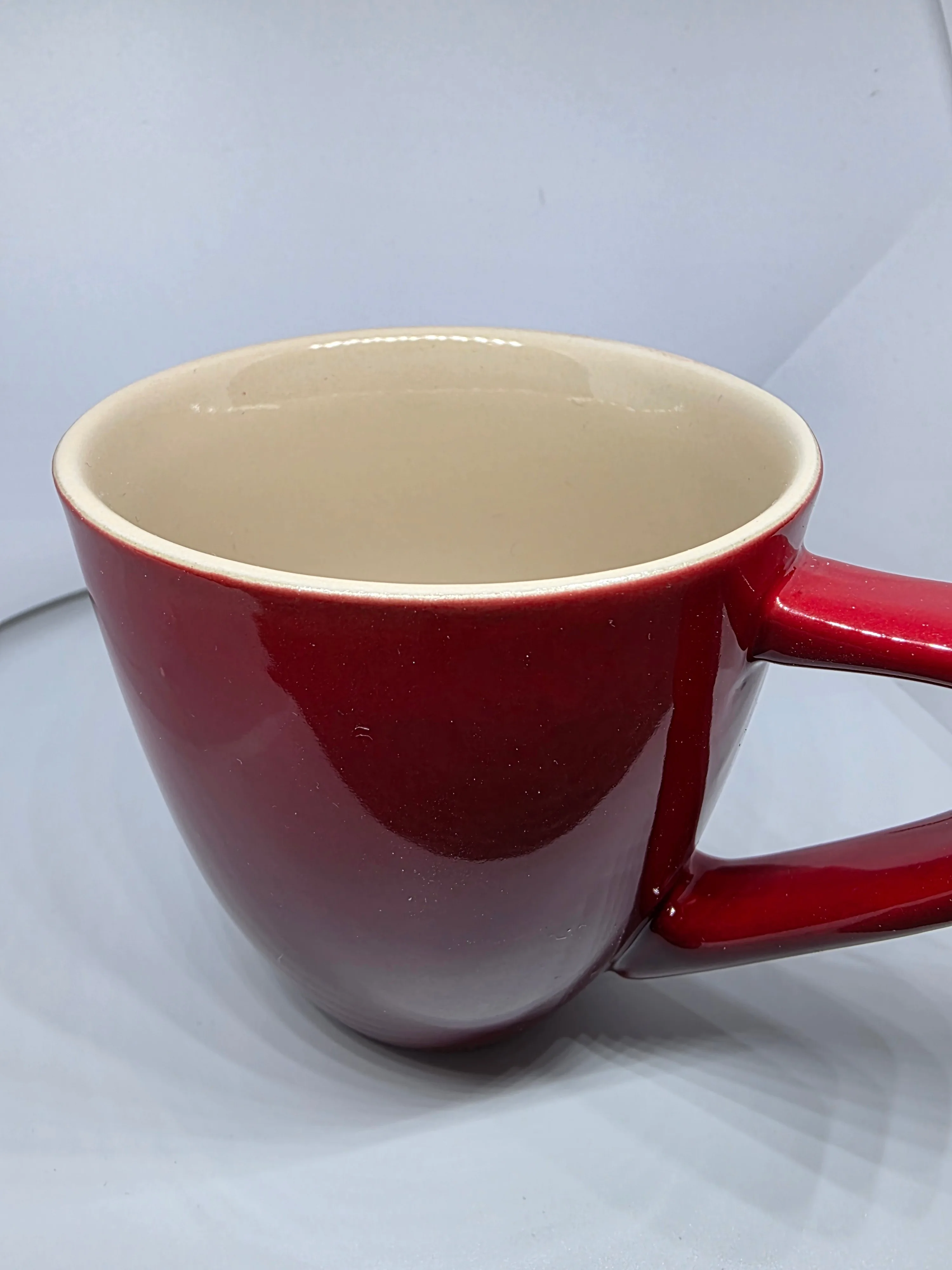 Le Creuset Red Stoneware Mugs - Set of 4 - Brand New 350ml/12 oz image indicator(2)