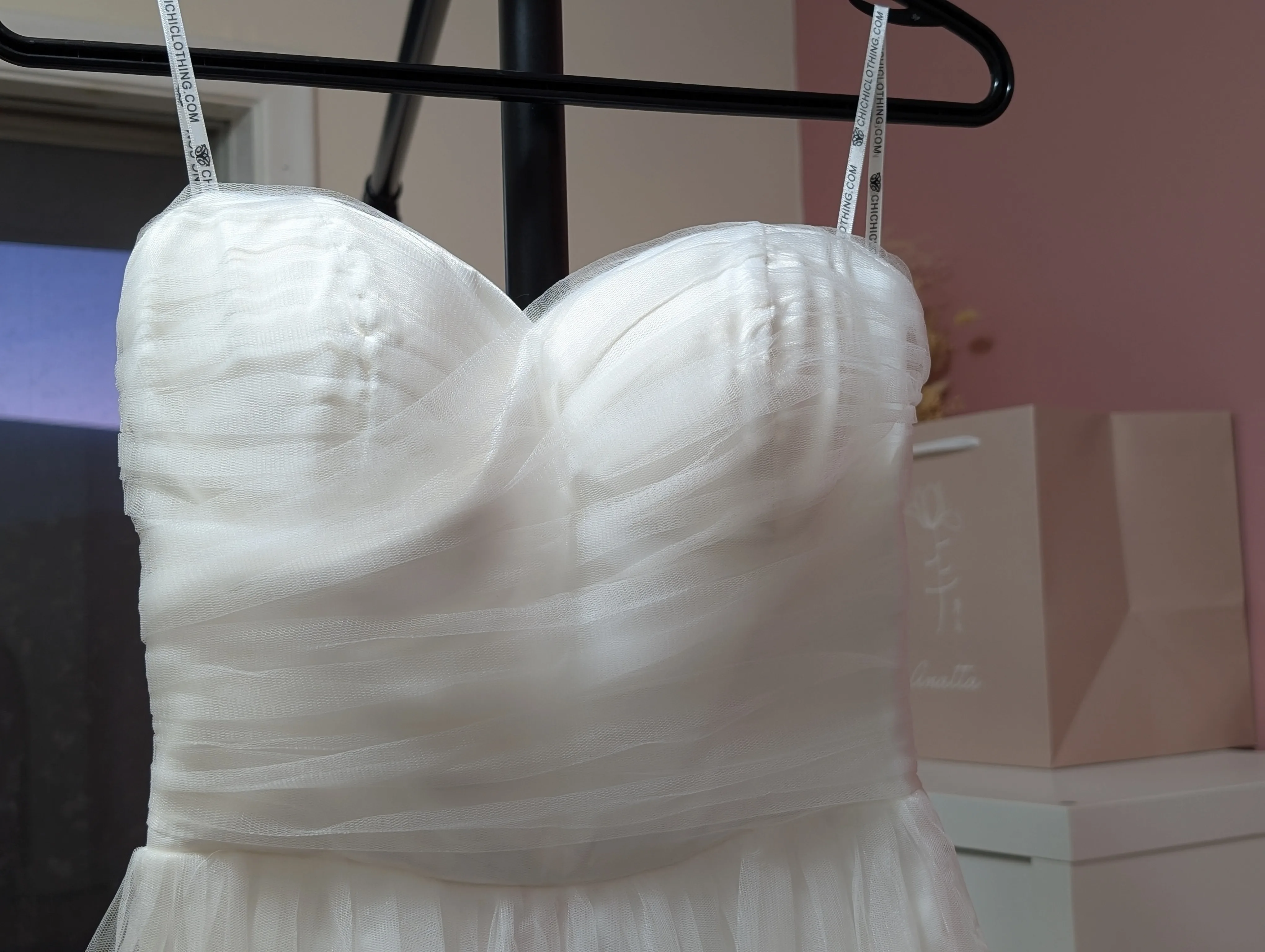 Size 2 Embroidered Floral Tulle Dress image indicator(3)