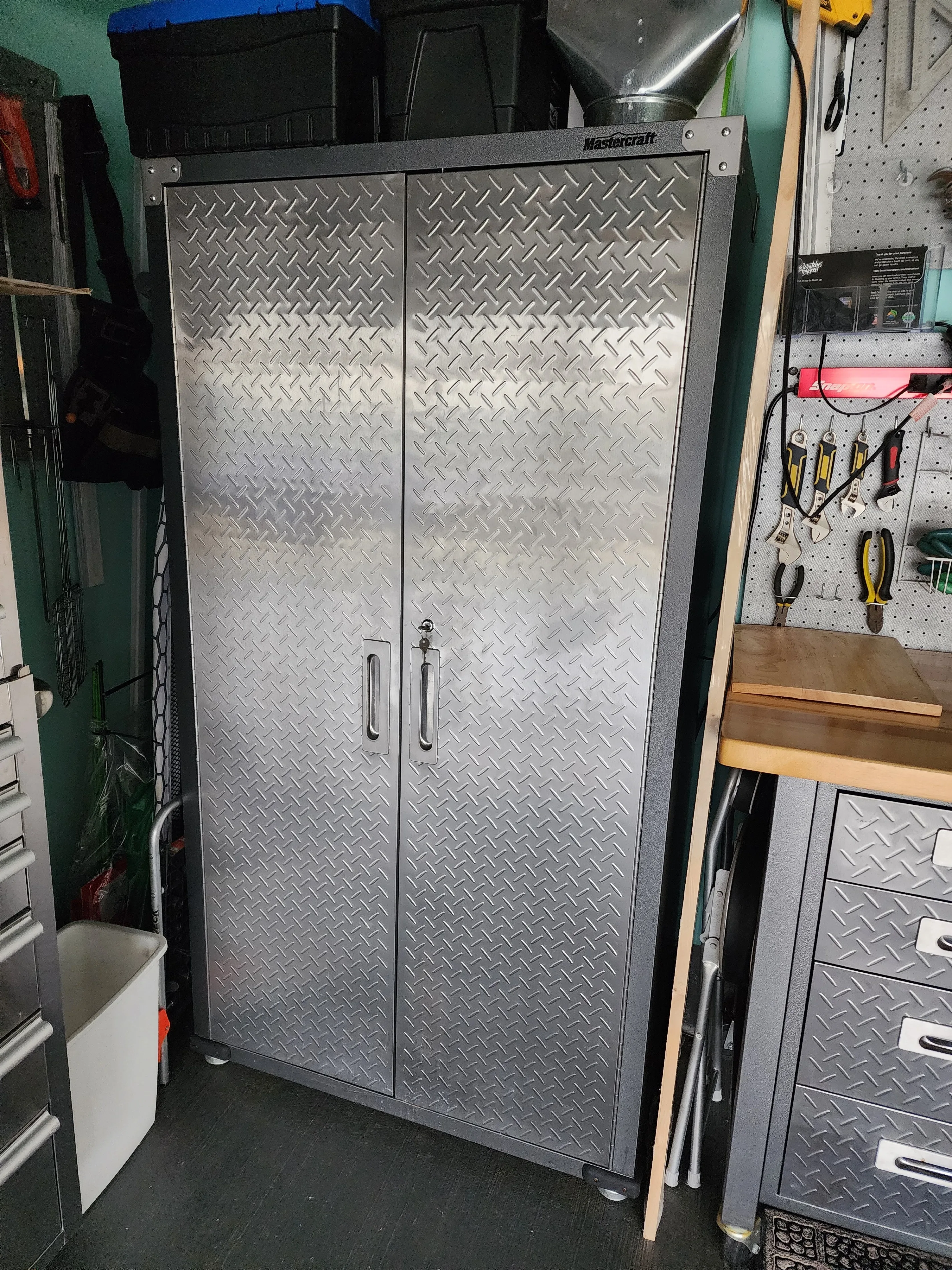 Mastercraft 2-Door Tall Cabinet with 3 Adjustable Shelves