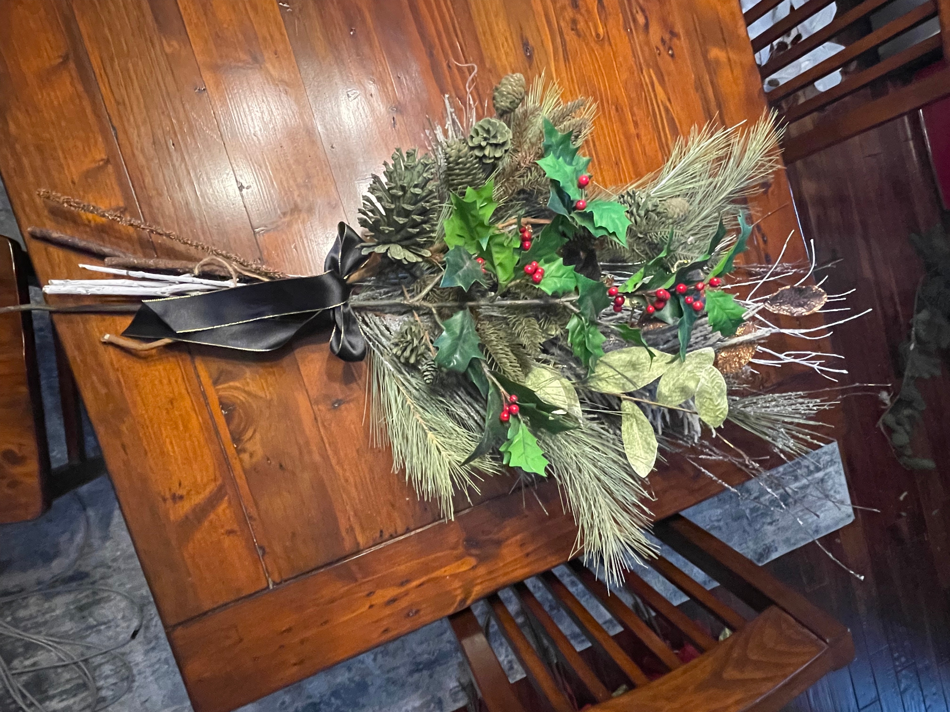 Winter/Holiday/Christmas Table Arrangements - photo 4