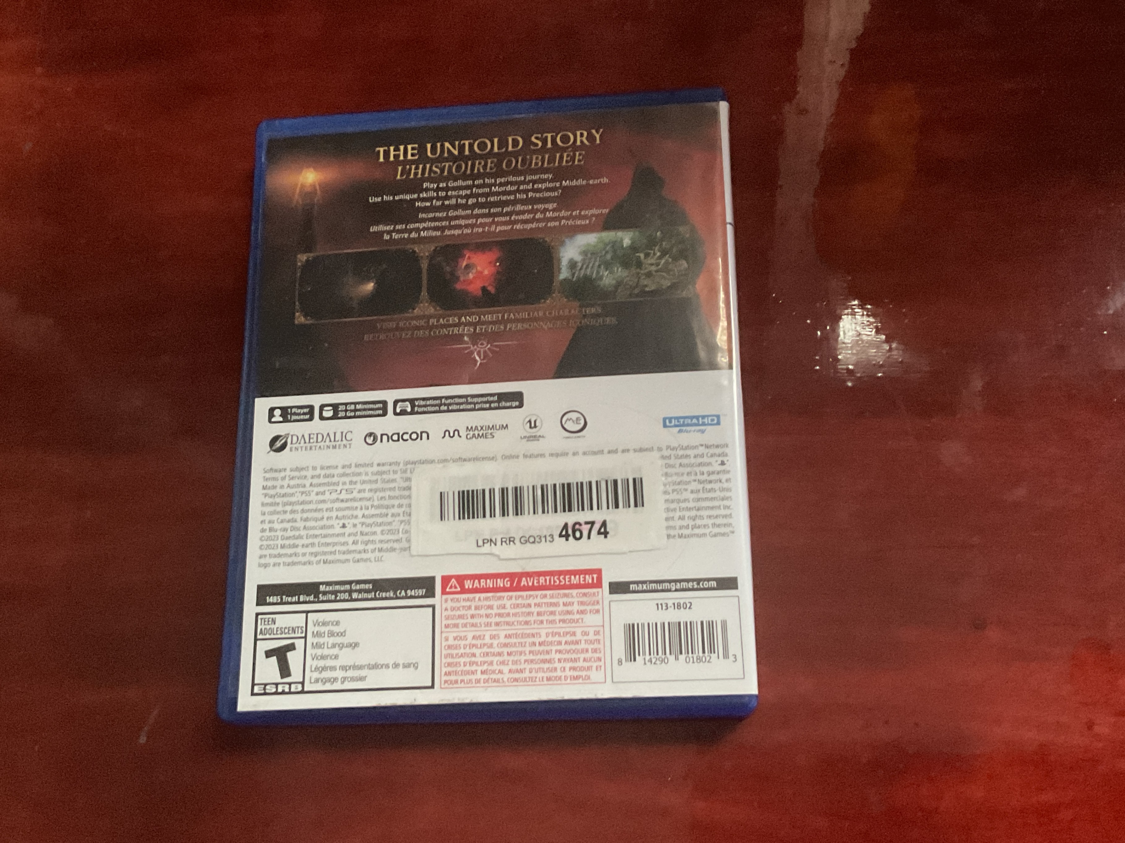 The Lord of the Rings: Gollum - PS5 Game - photo 2