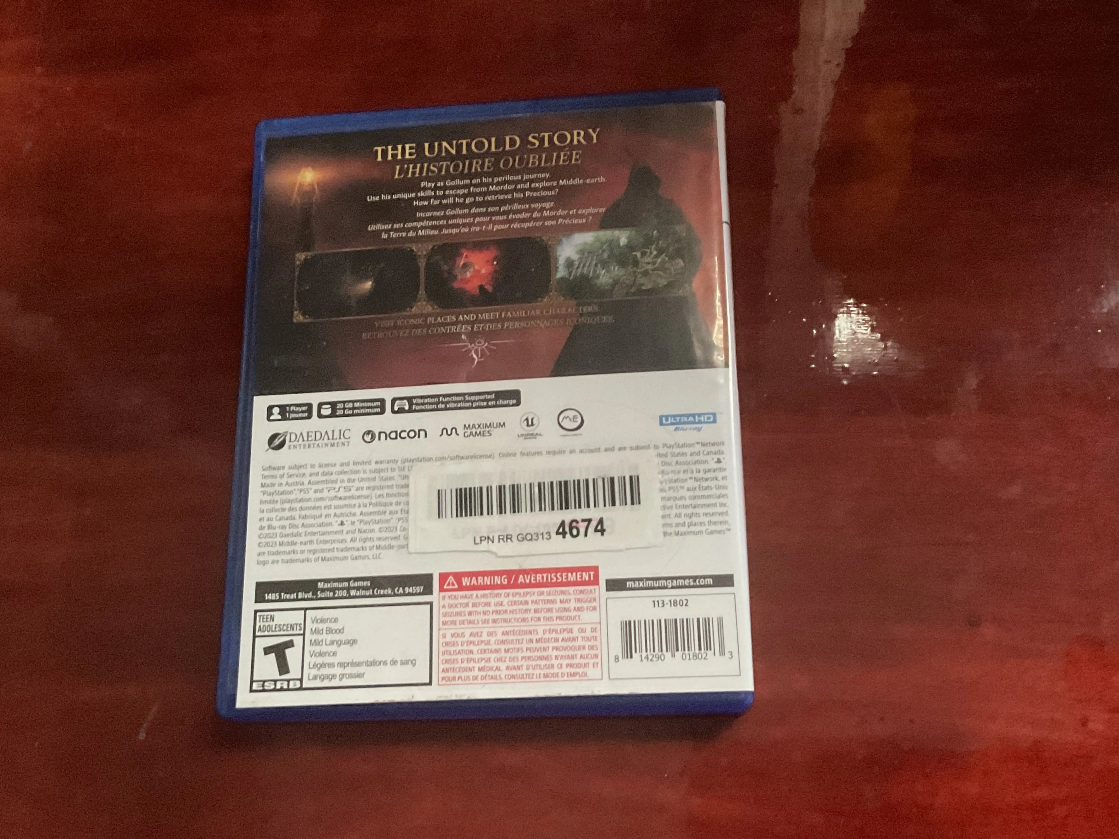 The Lord of the Rings: Gollum - PS5 Game image indicator(2)