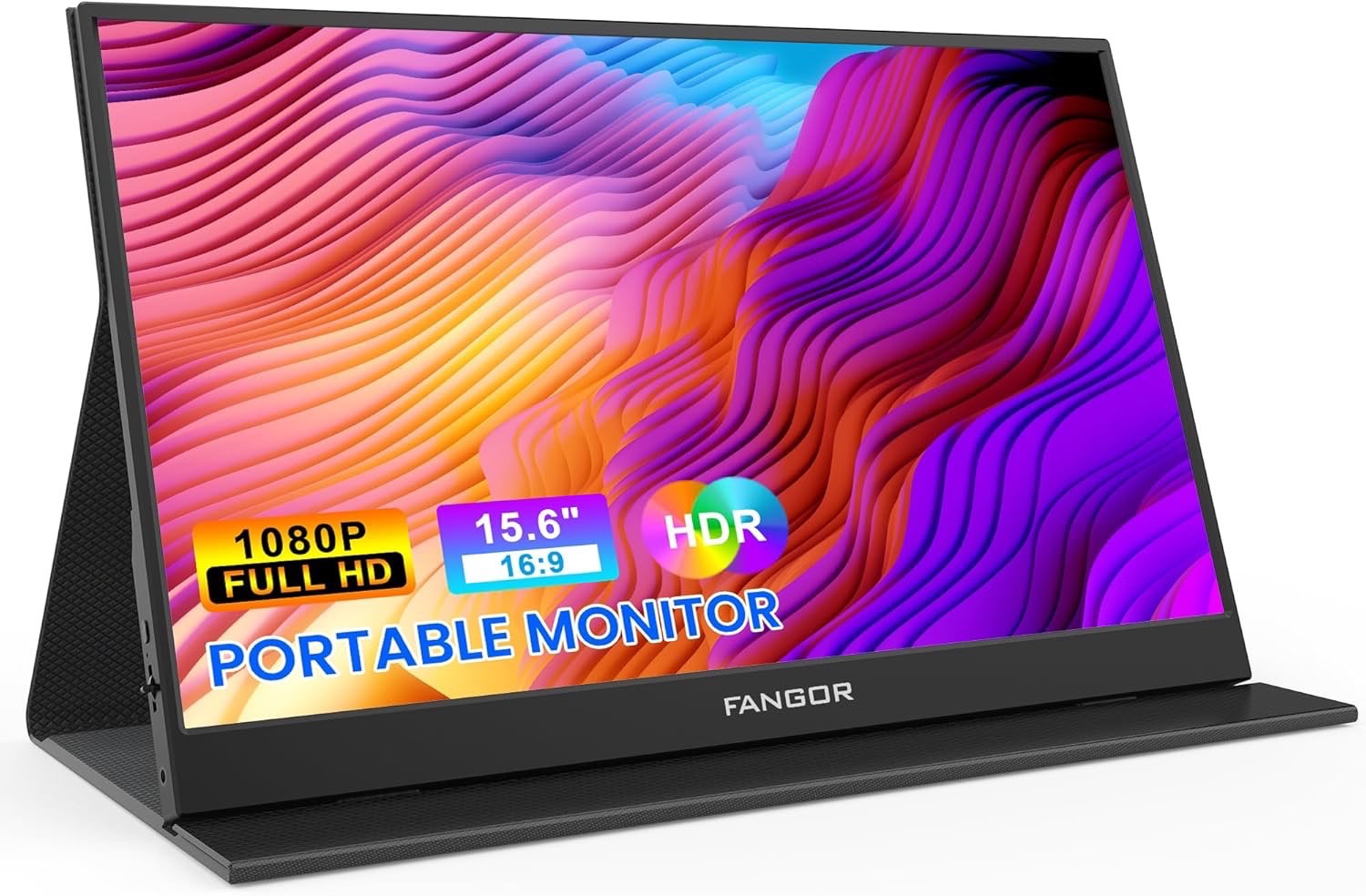 FANGOR Portable Monitor for Laptop (Black)