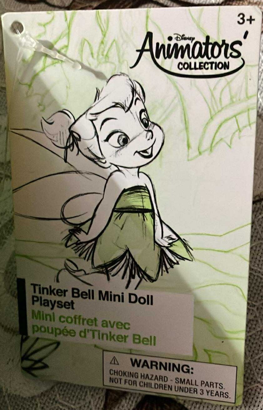 Disney Animators' Collection Tinker Bell Mini Doll Play Set (New - photo 2