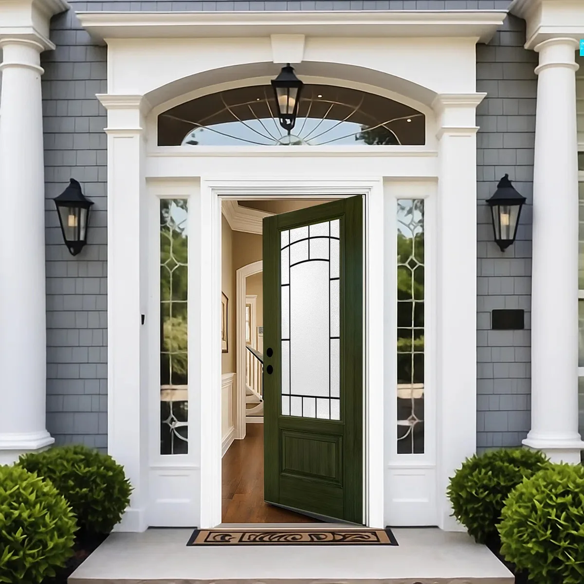 Frosted Painted Fibreglass Front Door - 36 x 80 image indicator(2)