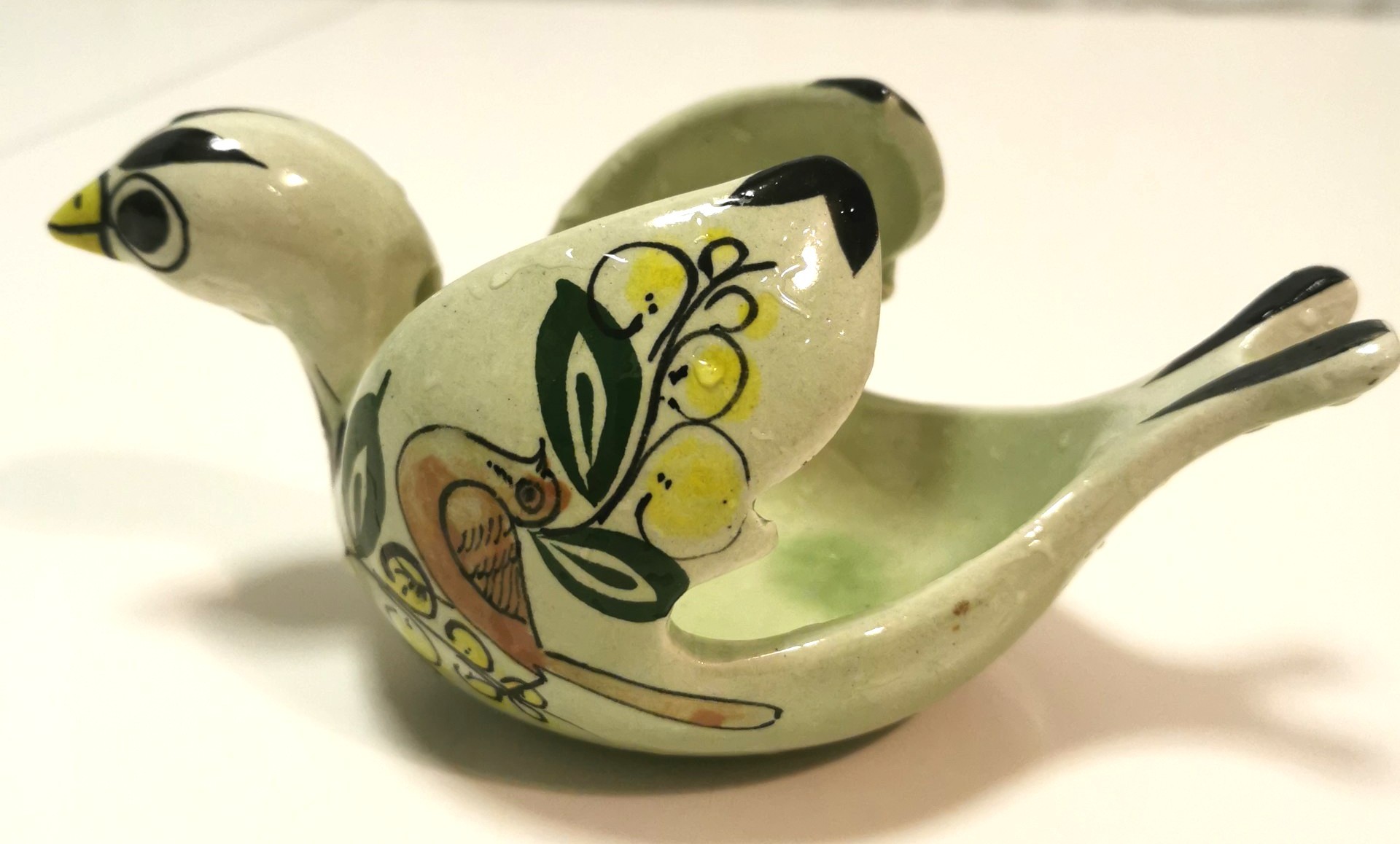 1970s Noe Suro Mexican Pottery Bird Dish - Tonala Art Hand Made - photo 3
