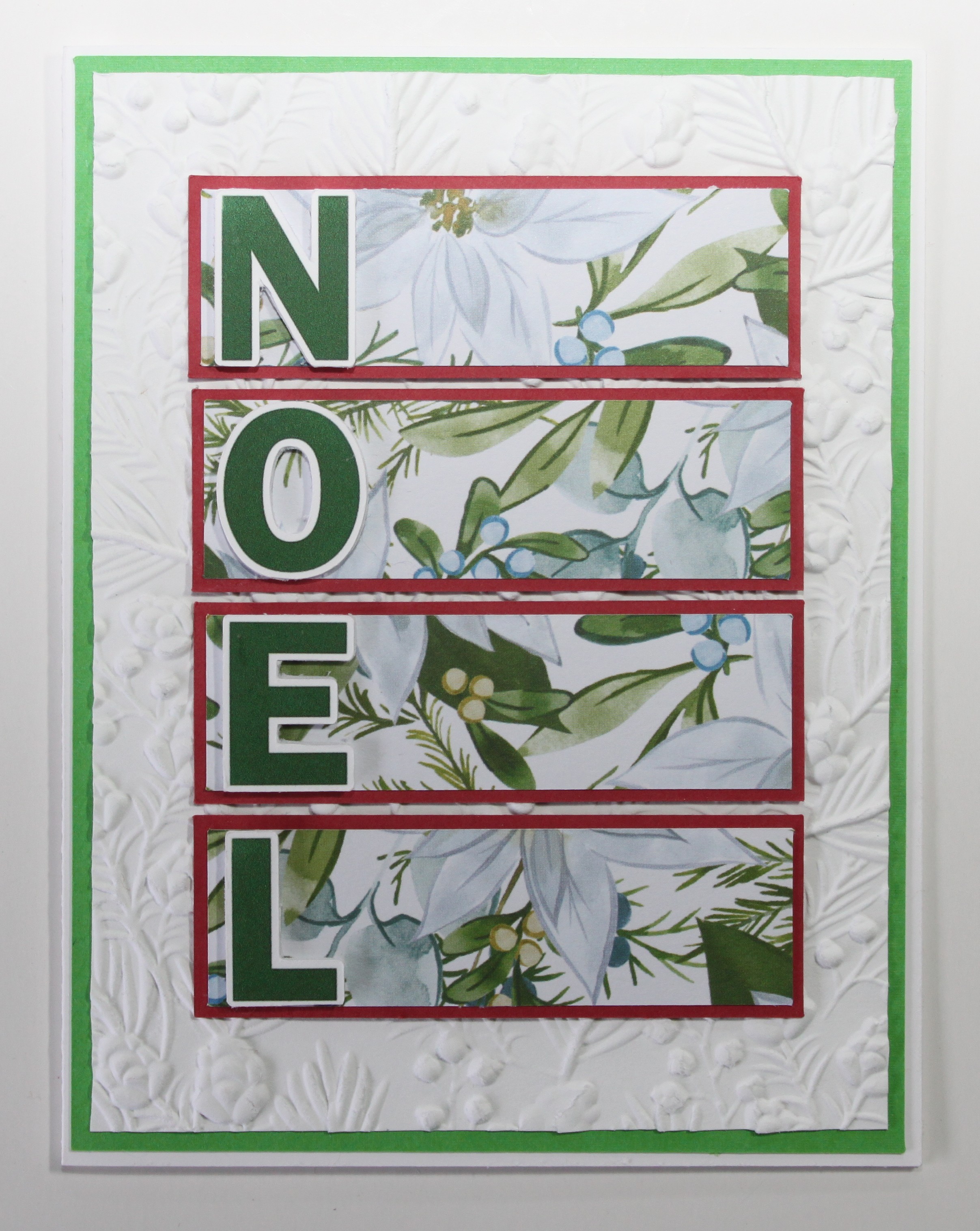 Christmas card - handmade - "Noel" themed - photo 2