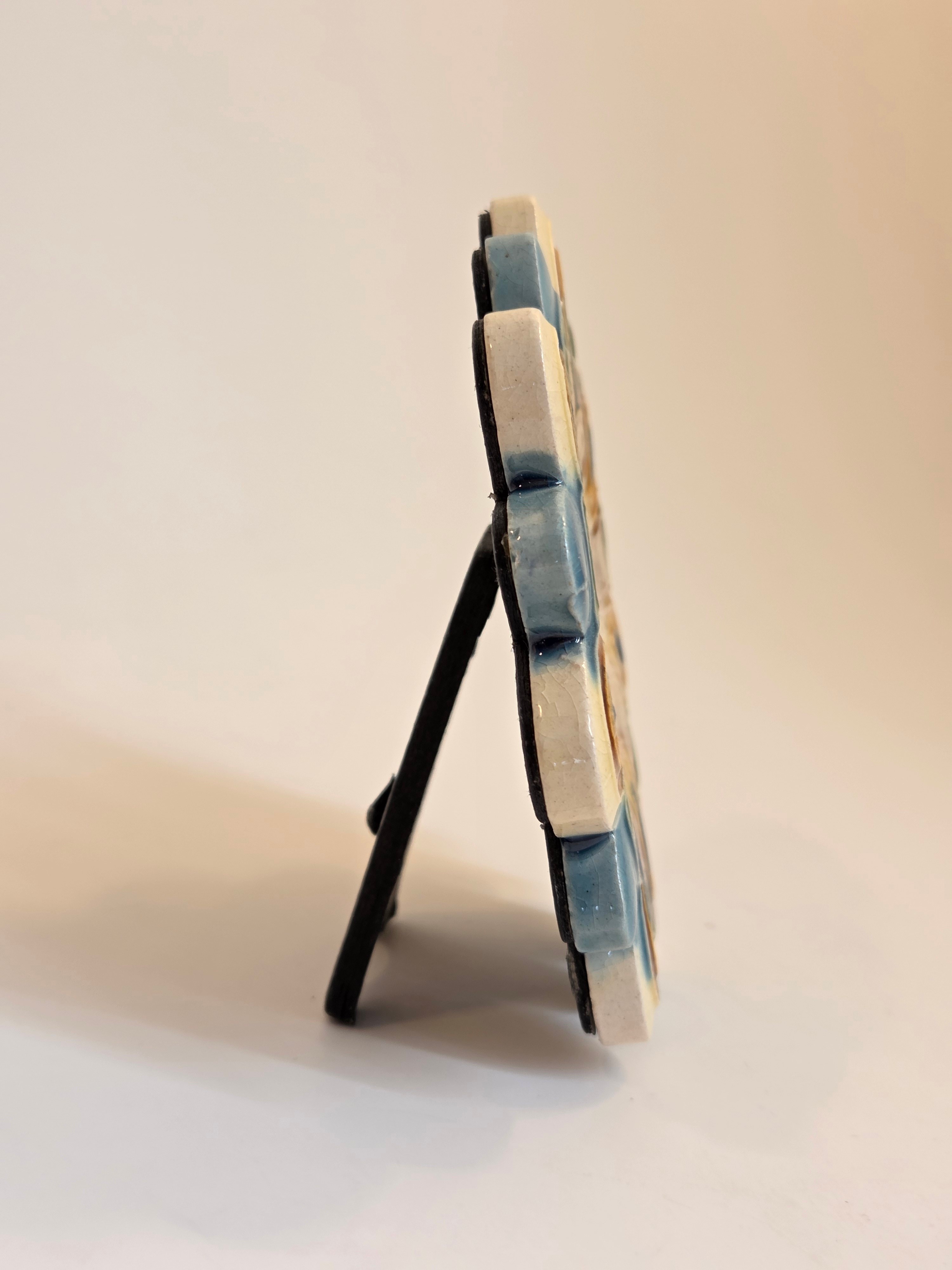 CTG Ceramic Flower Photo Frame – 2x2 in, New - photo 4