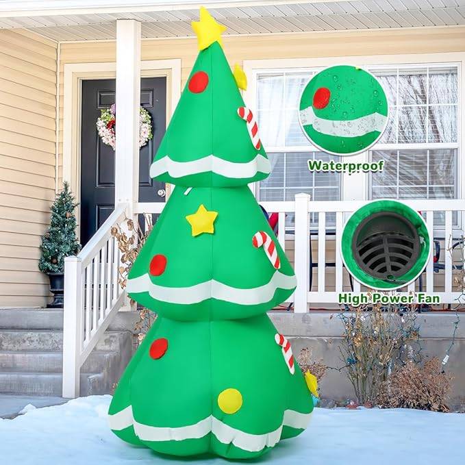 New GOOSH 5 ft Inflatable Christmas Tree with LED Light - photo 3