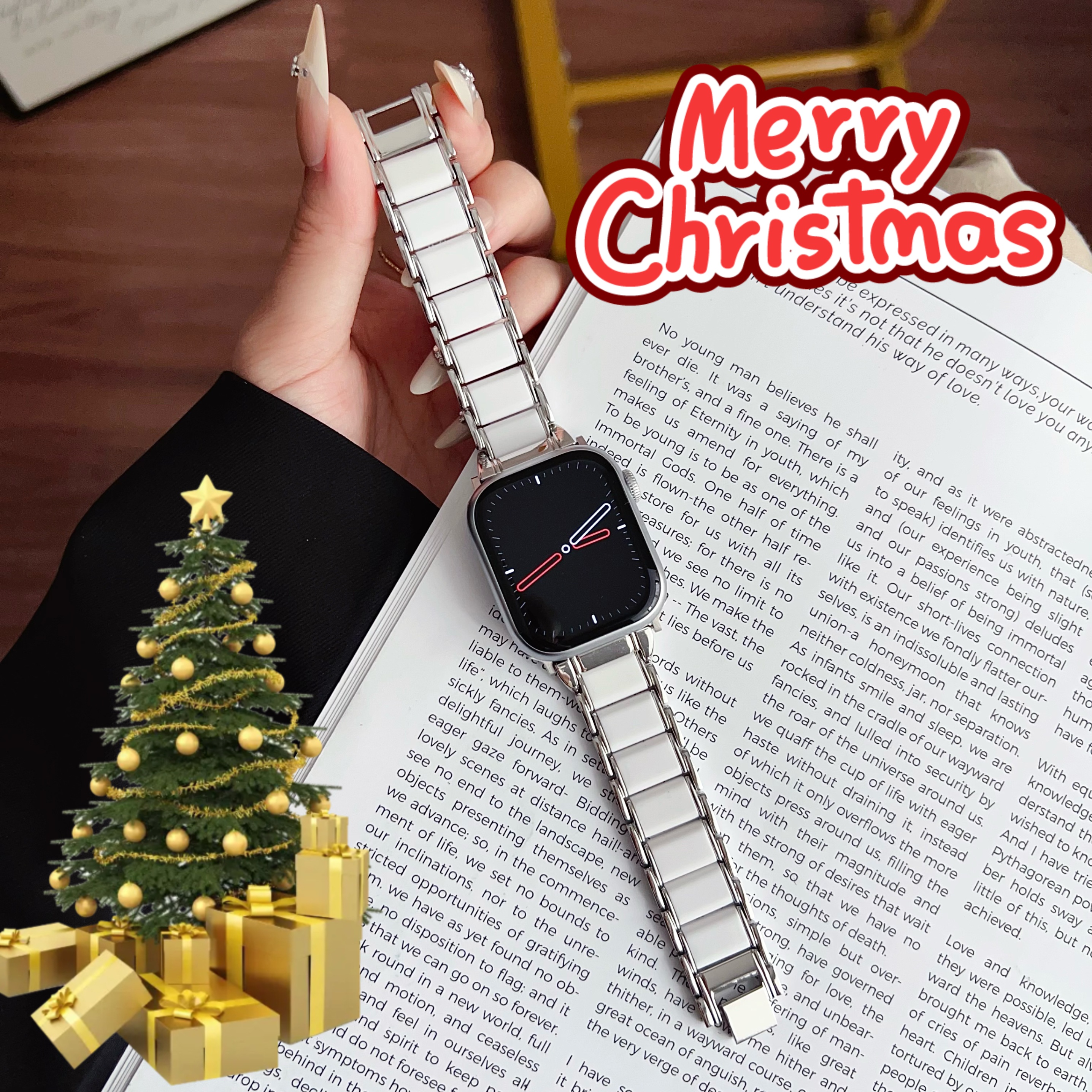 05-S Sliver Metal + Resin Link Replacement iWatch Strap - photo 4