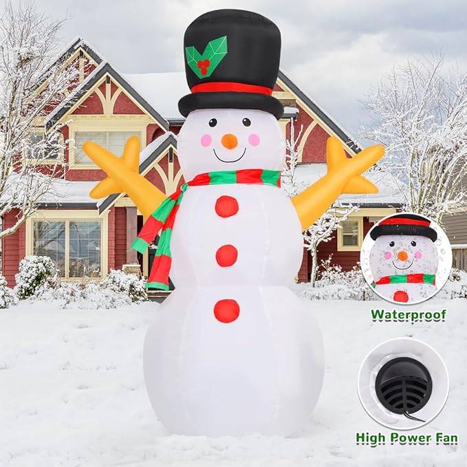 New GOOSH 5 ft Inflatable Christmas Snowman with LED Light - photo 2