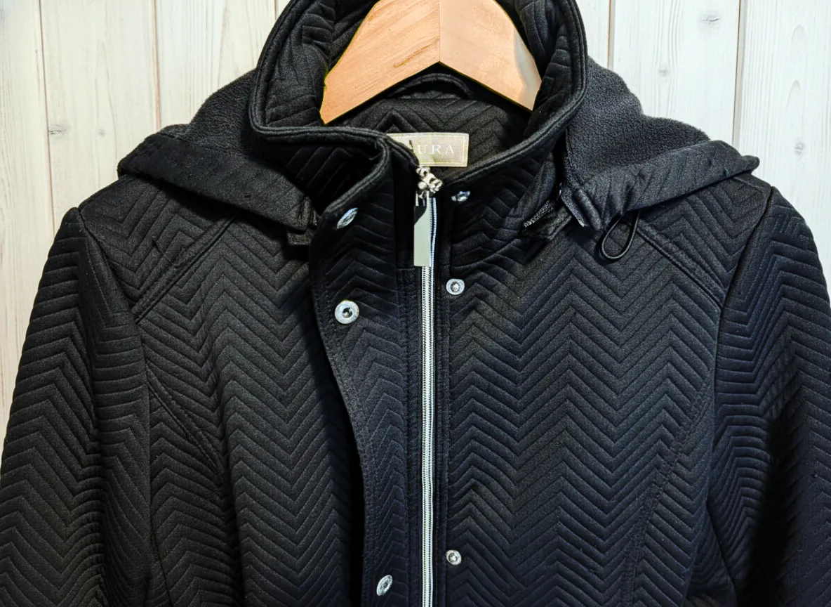 Womens Weatherproof Winter Jacket, Quilted Coat Hooded Belted, S image indicator(4)