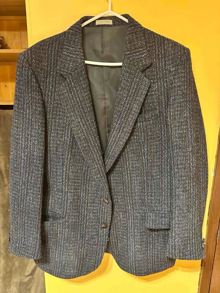 Harris Tweed 100% Wool Blazer – Made in Scotland