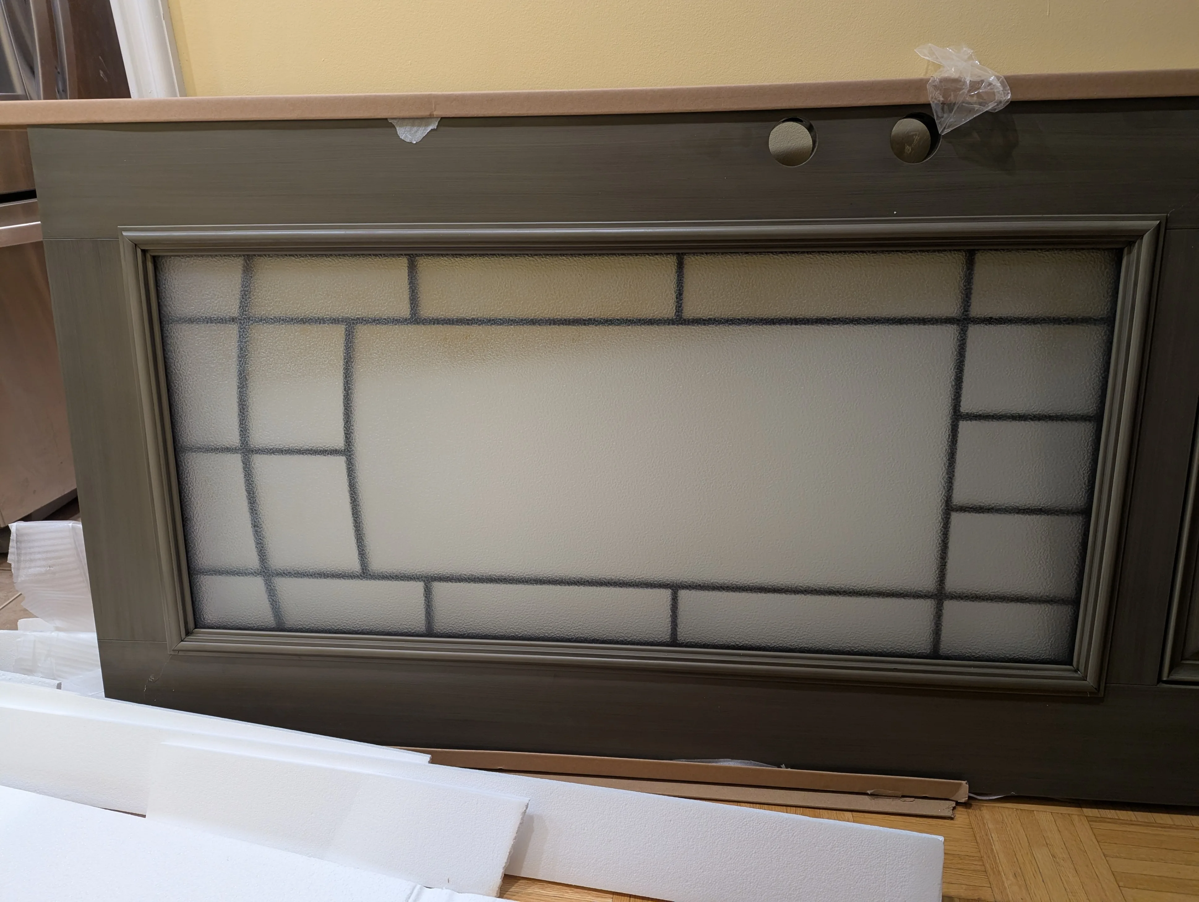 Frosted Painted Fibreglass Front Door - 36 x 80 image indicator(7)