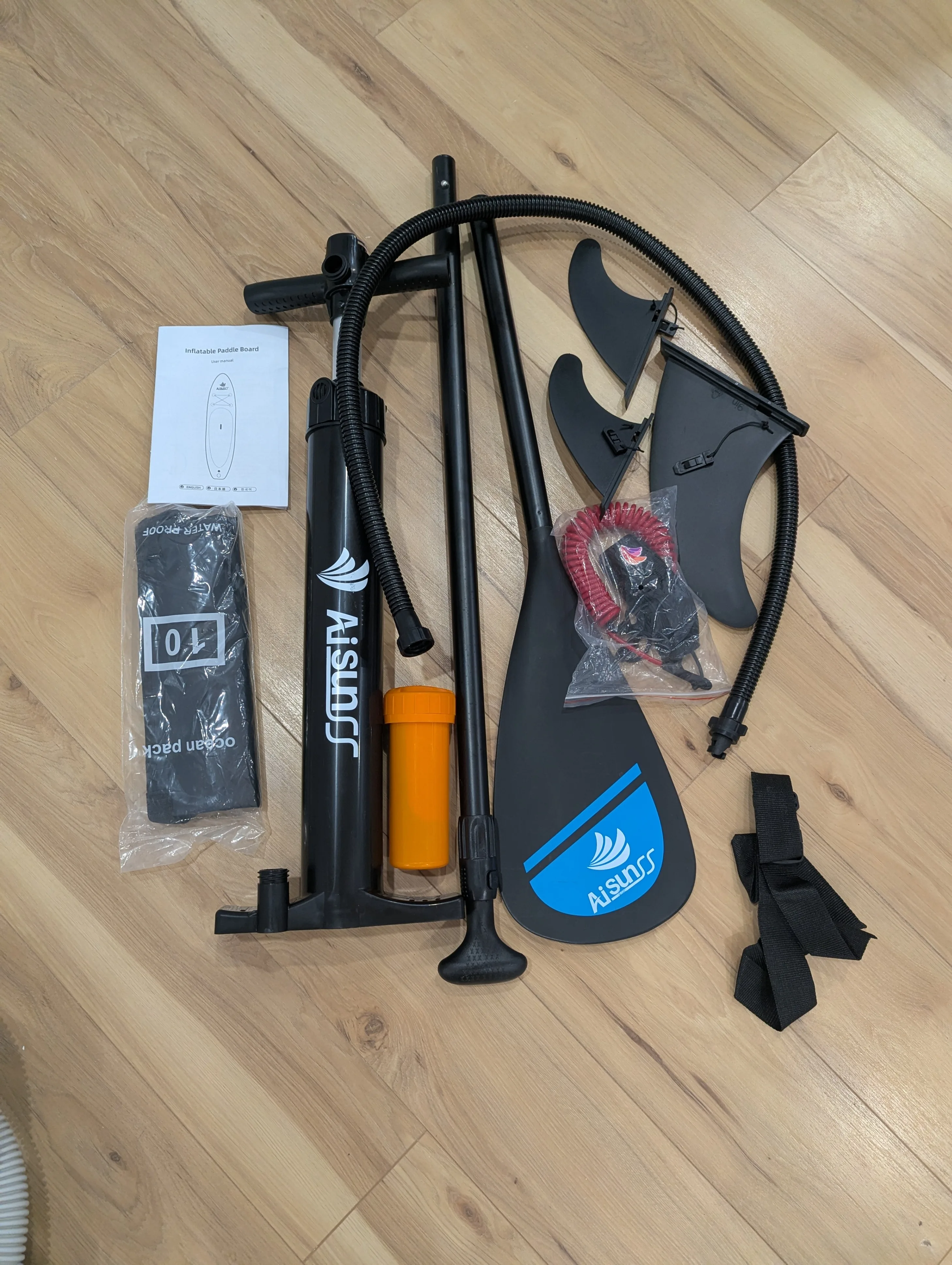 AISUNSS Inflatable Stand Up Paddle Board - 10.6' image indicator(5)