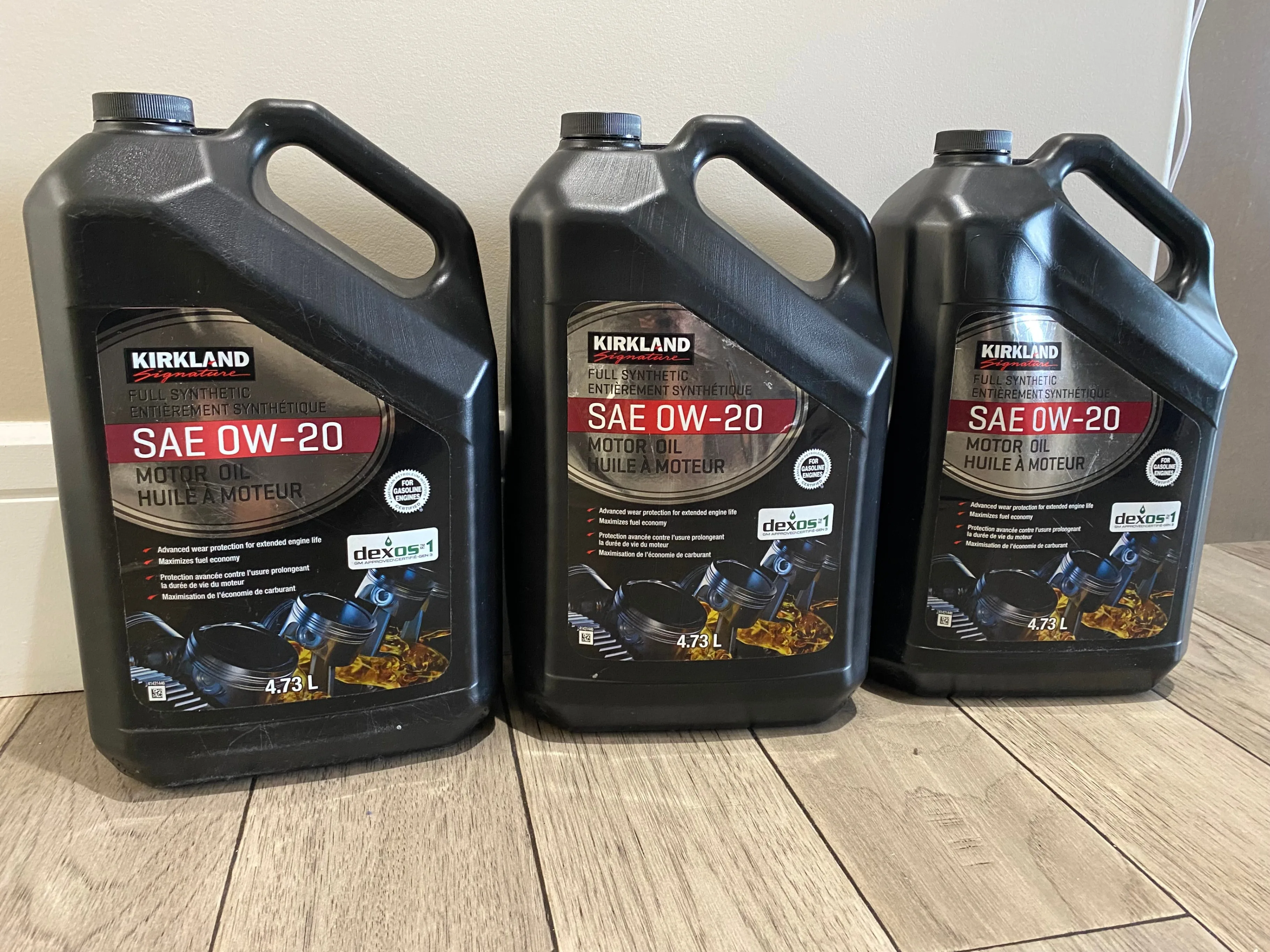 0W-20 Full Synthetic Oil – Brand New – $27 each – $80 for all 3