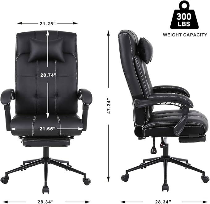 BRAND NEW Back Reclining Office Chair with Footrest - photo 2