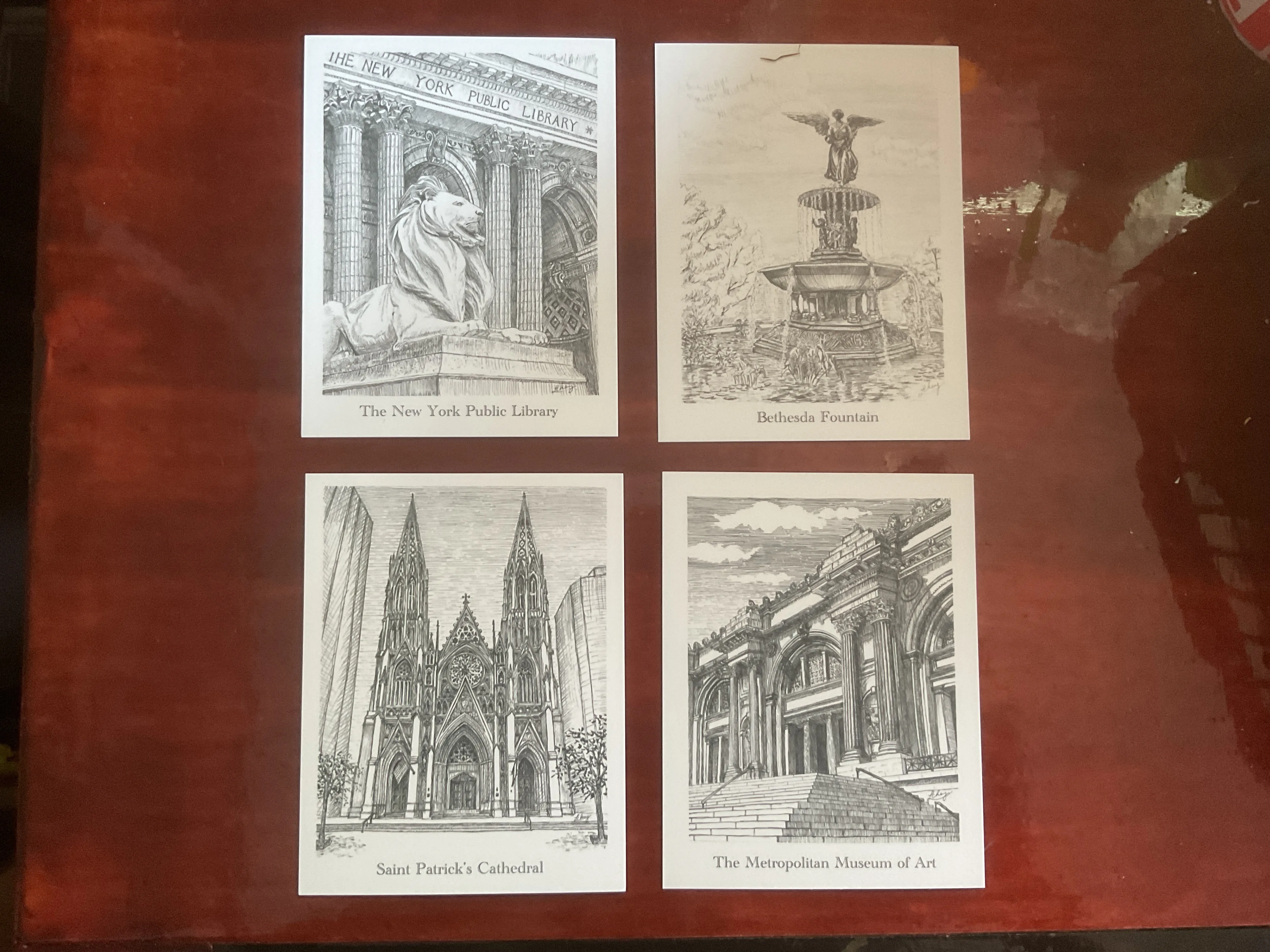 4 Pack Assorted Postcards from Artist Linda Cheng image indicator(10)