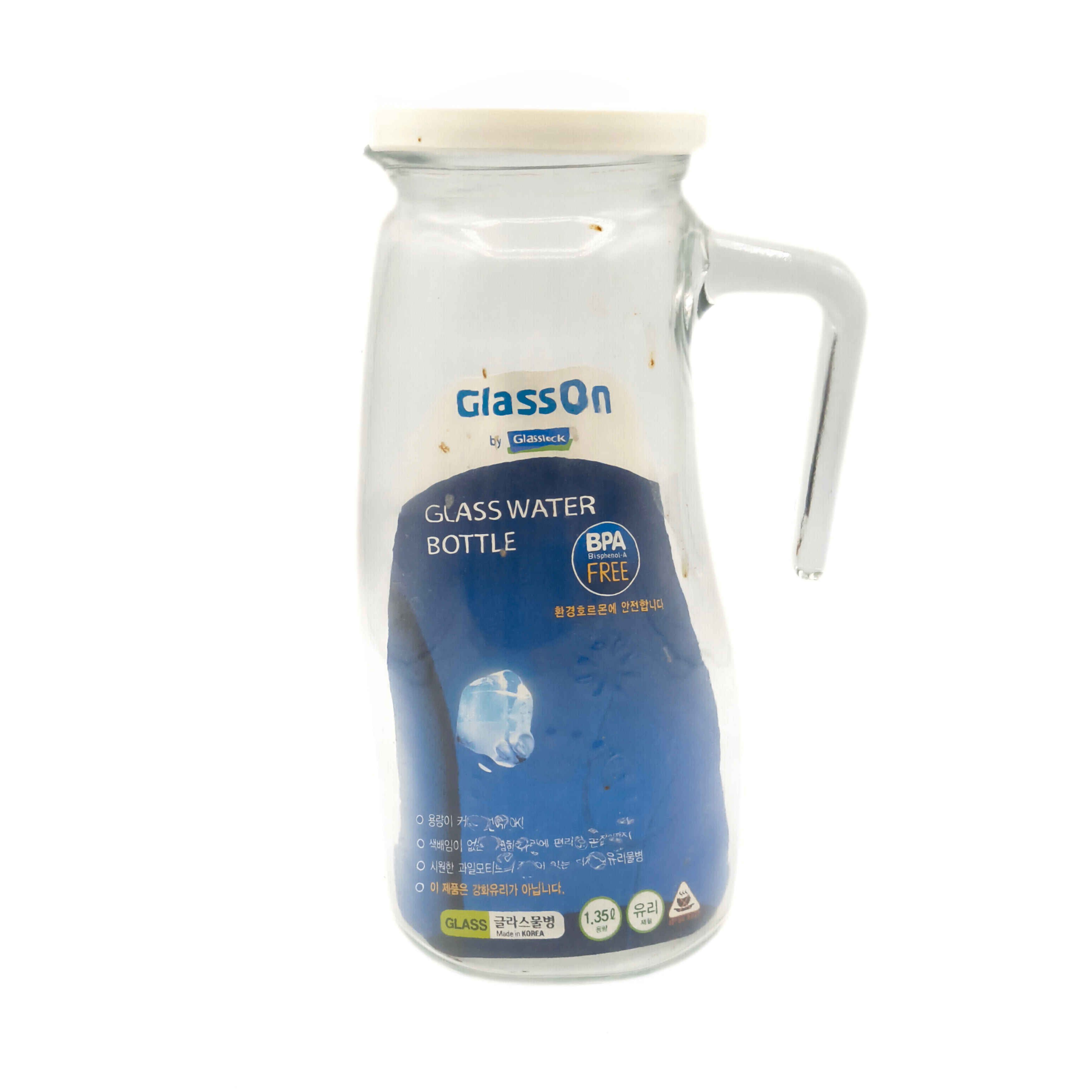 GlassOn Glass Water Bottle - 1.35L