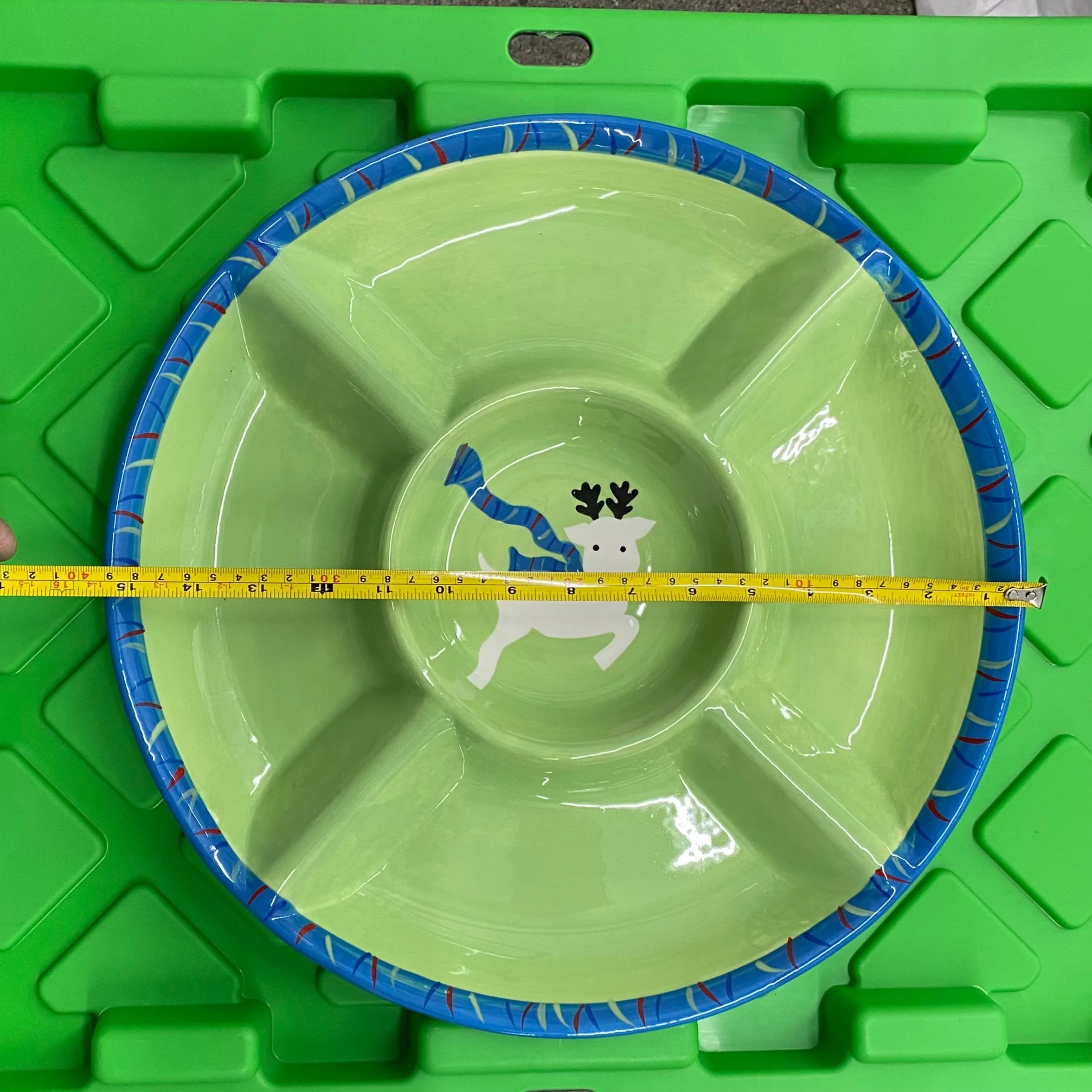 Christmas Reindeer Divided Serving Platter image indicator(2)