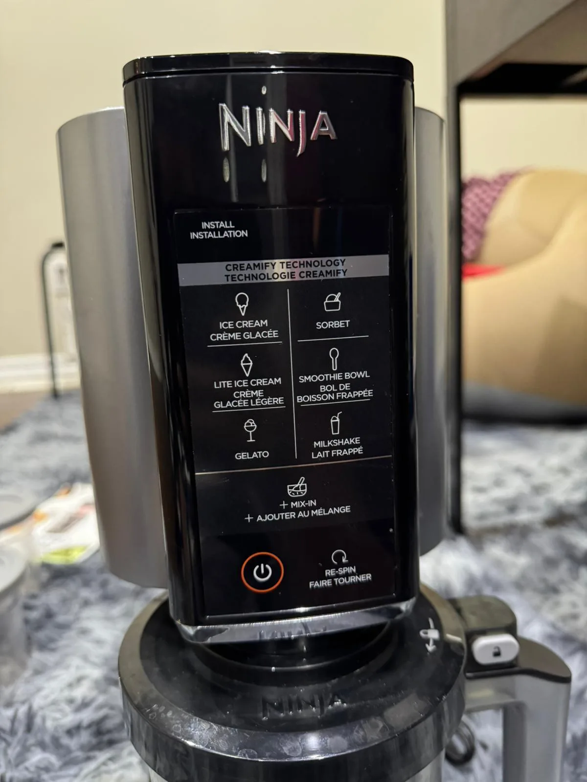 Ninja CREAMi Ice Cream Maker (NC301C) like-new condition.