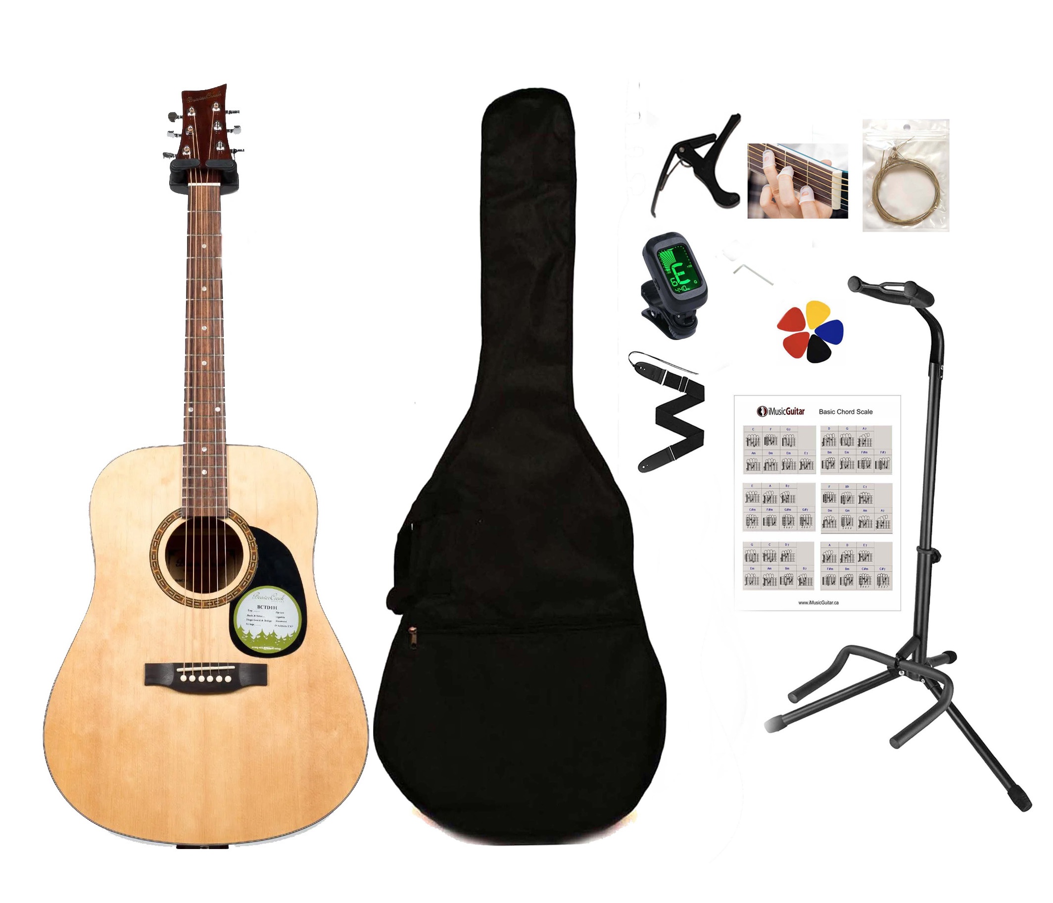 Beaver Creek BCTD101 Beginner Acoustic Guitar Brand new