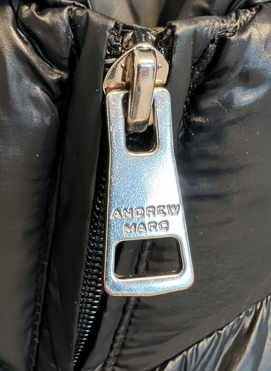 ANDREW MARC Women Blck Packable Duck Down Puffer Winter Jacket S image indicator(8)