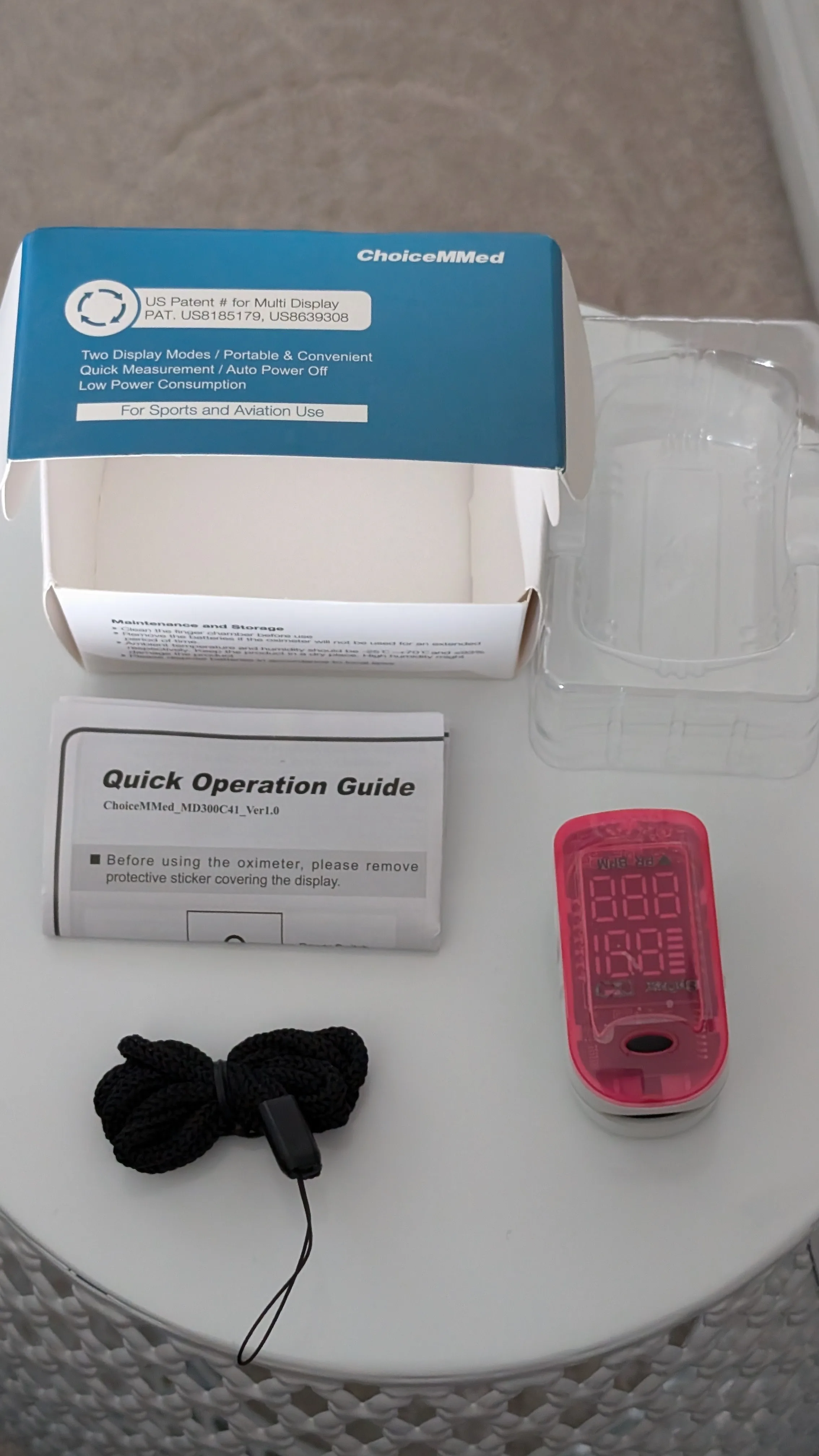ChoiceMMed OxyWatch Fingertip Pulse Oximeter image indicator(3)