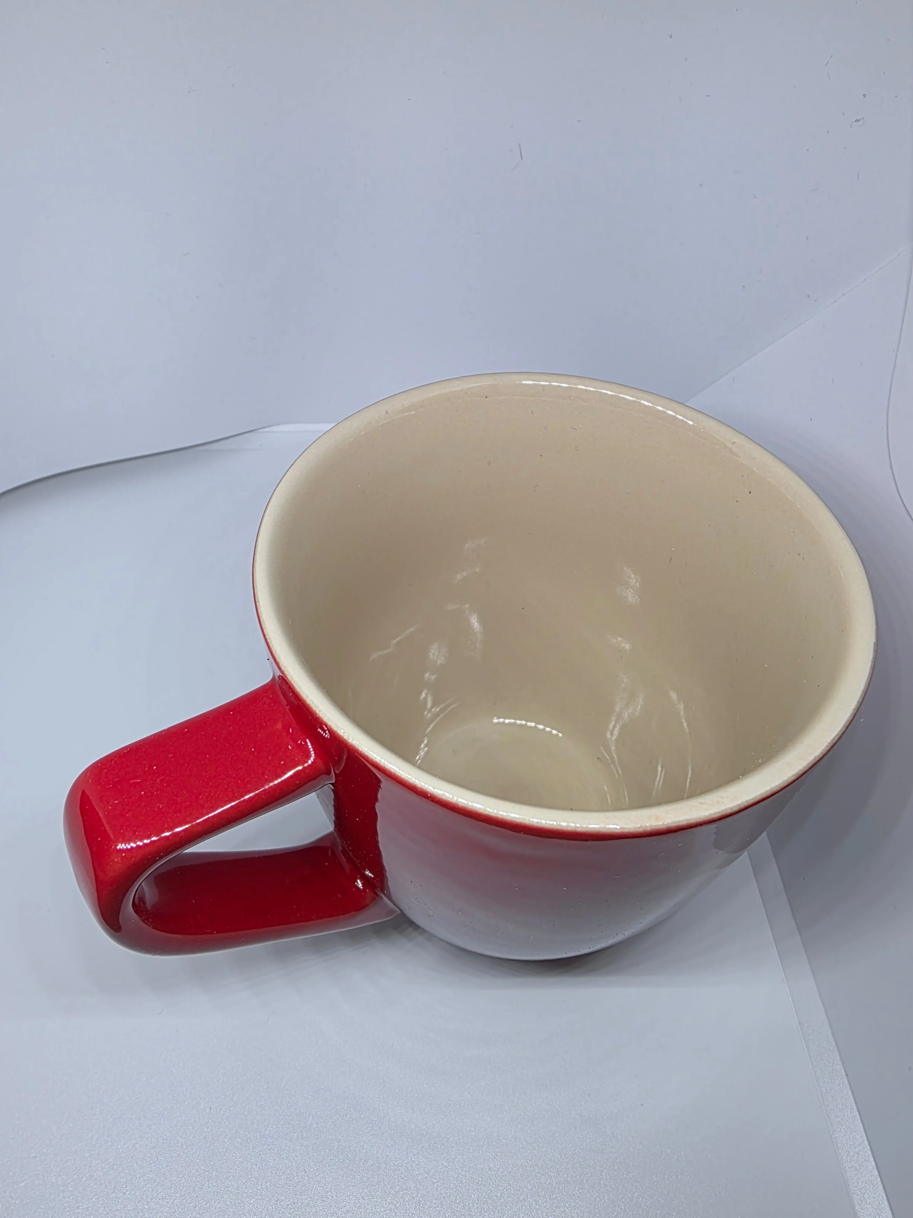 Le Creuset Red Stoneware Mugs - Set of 4 - Brand New 350ml/12 oz image indicator(4)