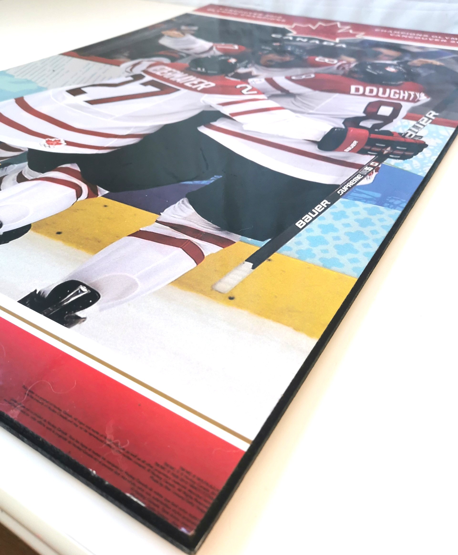 Golden Goal Team Canada 2010 Plaque Hardback .25 inch thick. - photo 4