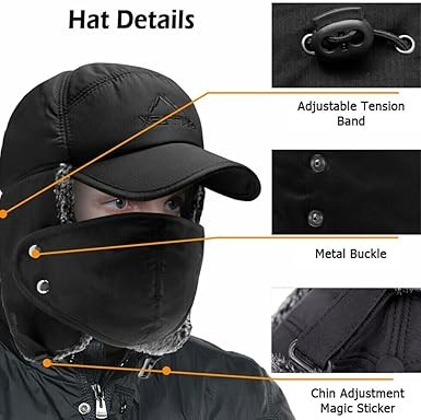 Men's & Women's Thermal with Detachable Face Mask - photo 3