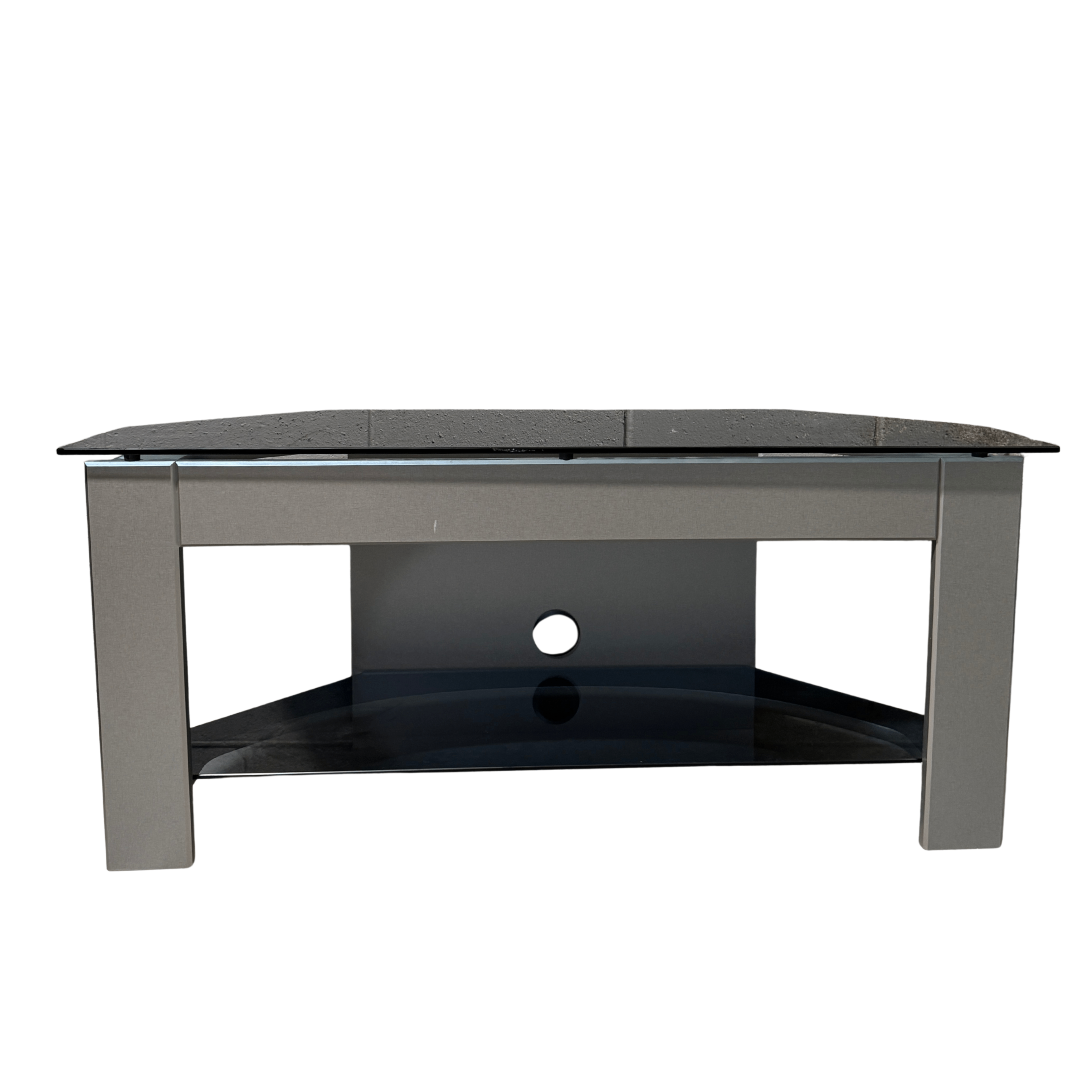 Glass & Metal TV Stand