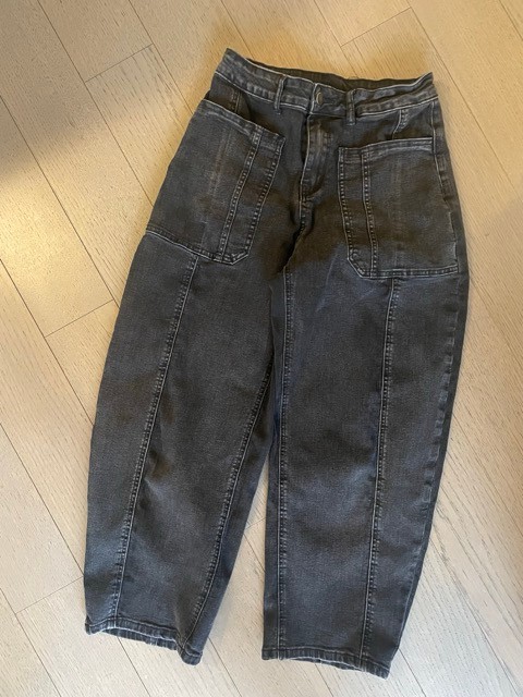 Barrel Jeans High Waisted Wide Leg Boyfriend Denim Jeans - photo 2